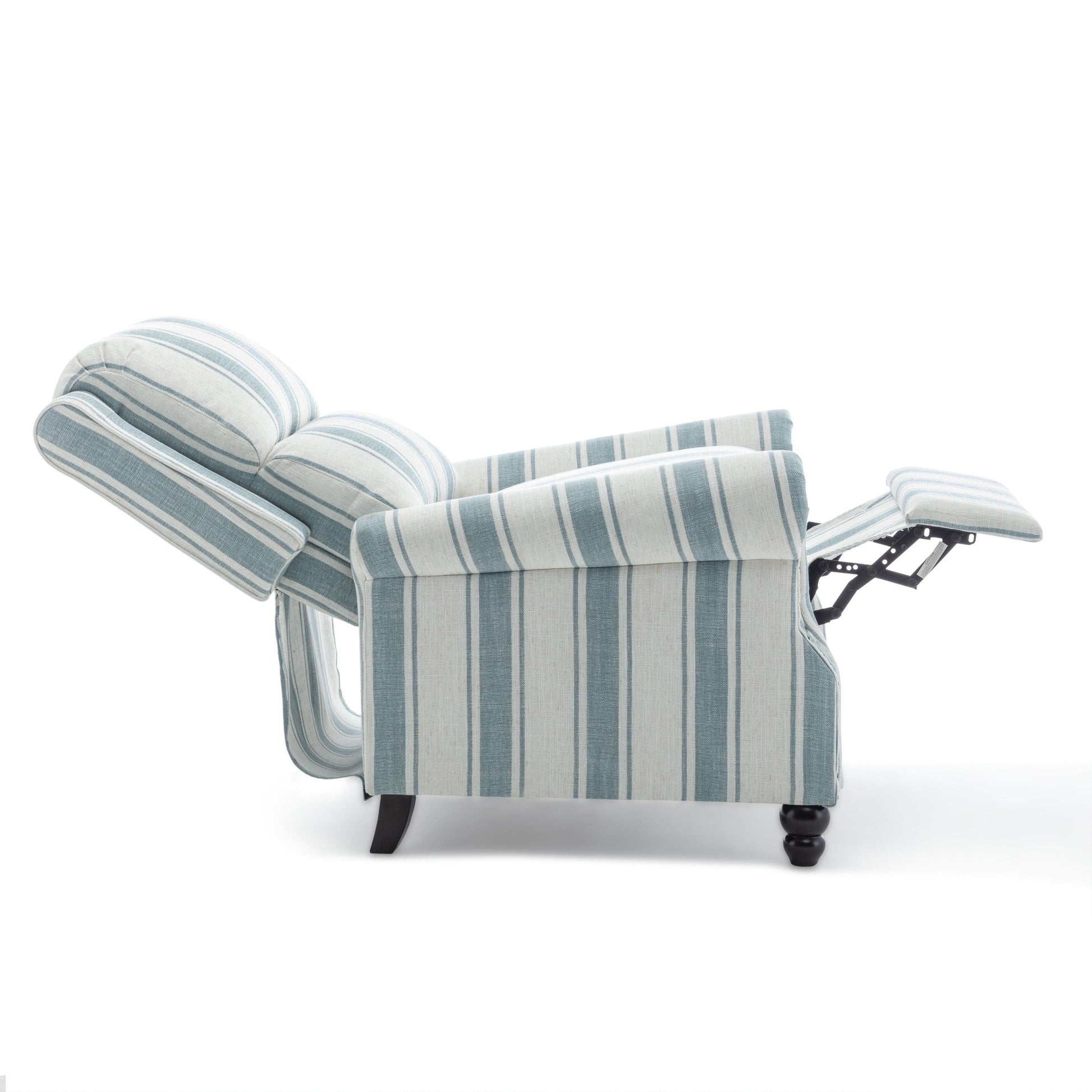 2 chaises inclinables à dossier basculant avec assise rembourrée et tête de clou