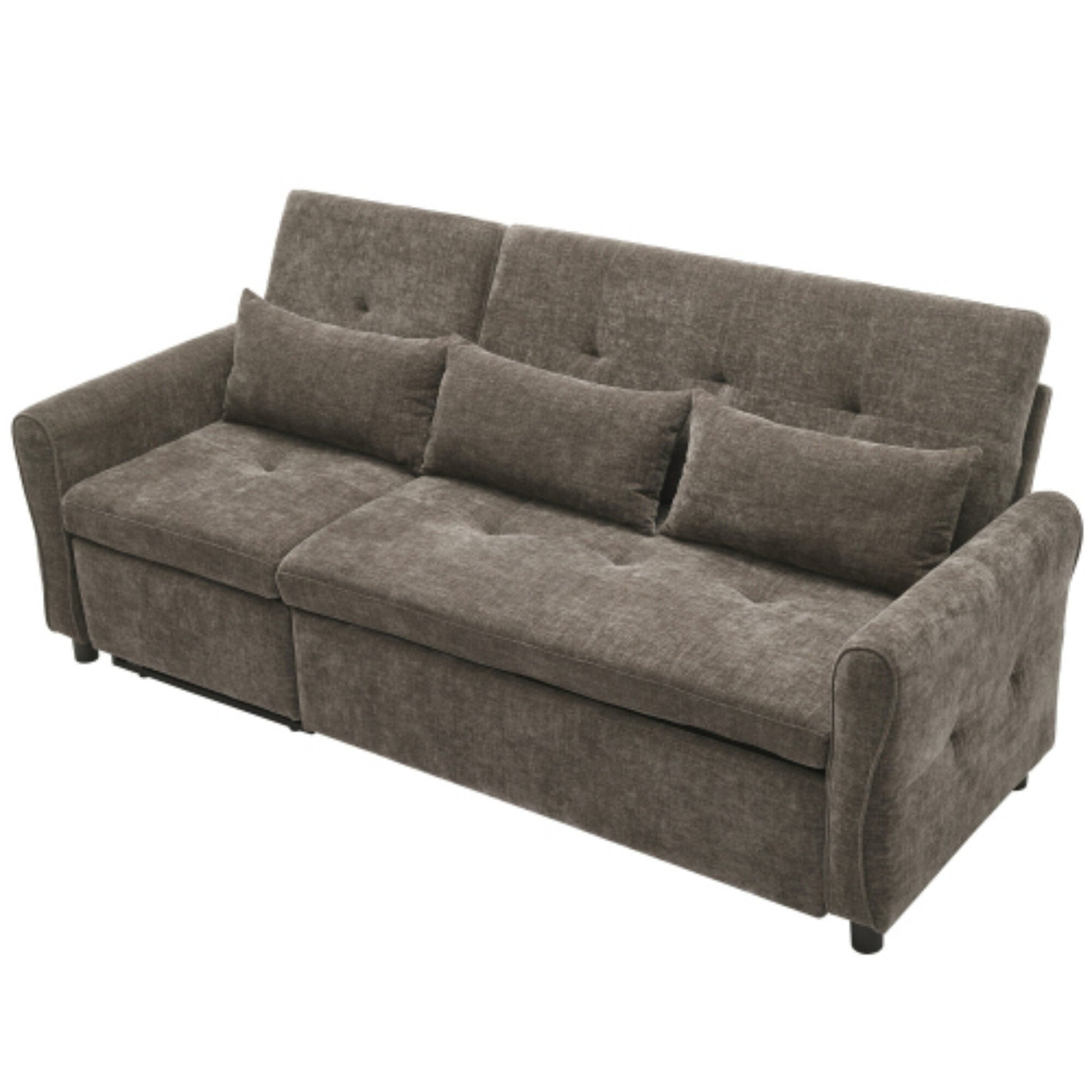 Canapé 2-en-1 avec lit escamotable et dossier inclinable réversible de Harper&amp;Bright Designs