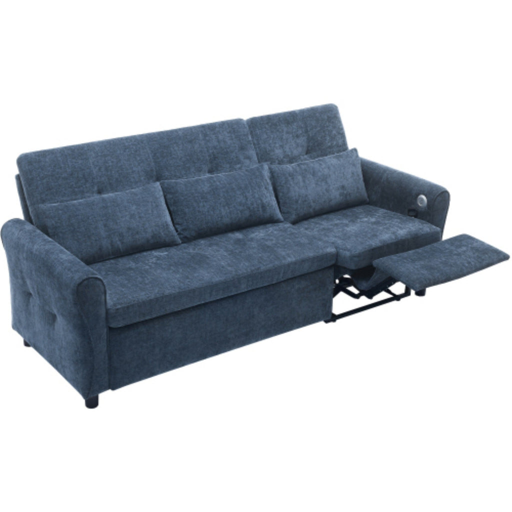 Canapé 2-en-1 avec lit escamotable et dossier inclinable réversible de Harper&amp;Bright Designs