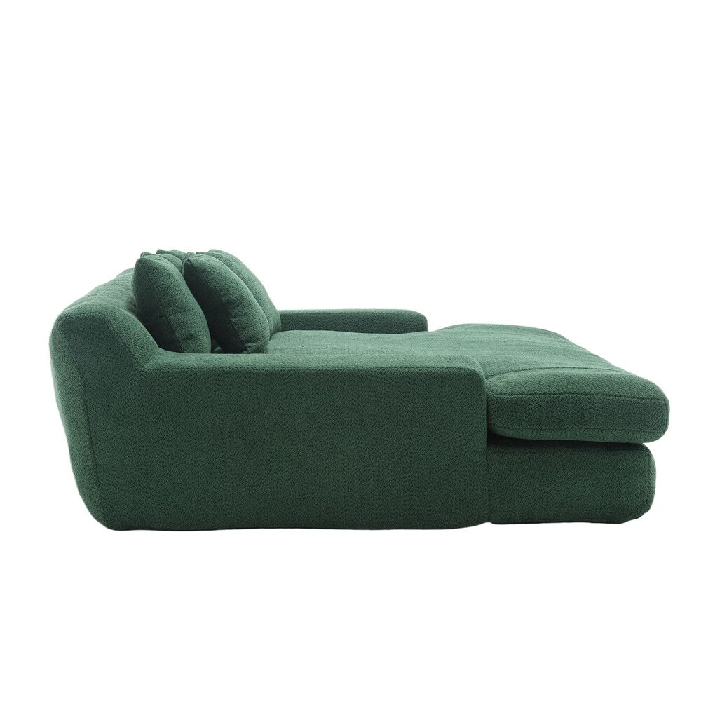 Canapé 2 places, modèle "paresseux", avec 5 coussins de dos, canapé confortable, canapé bas avec assise profonde pour le salon.