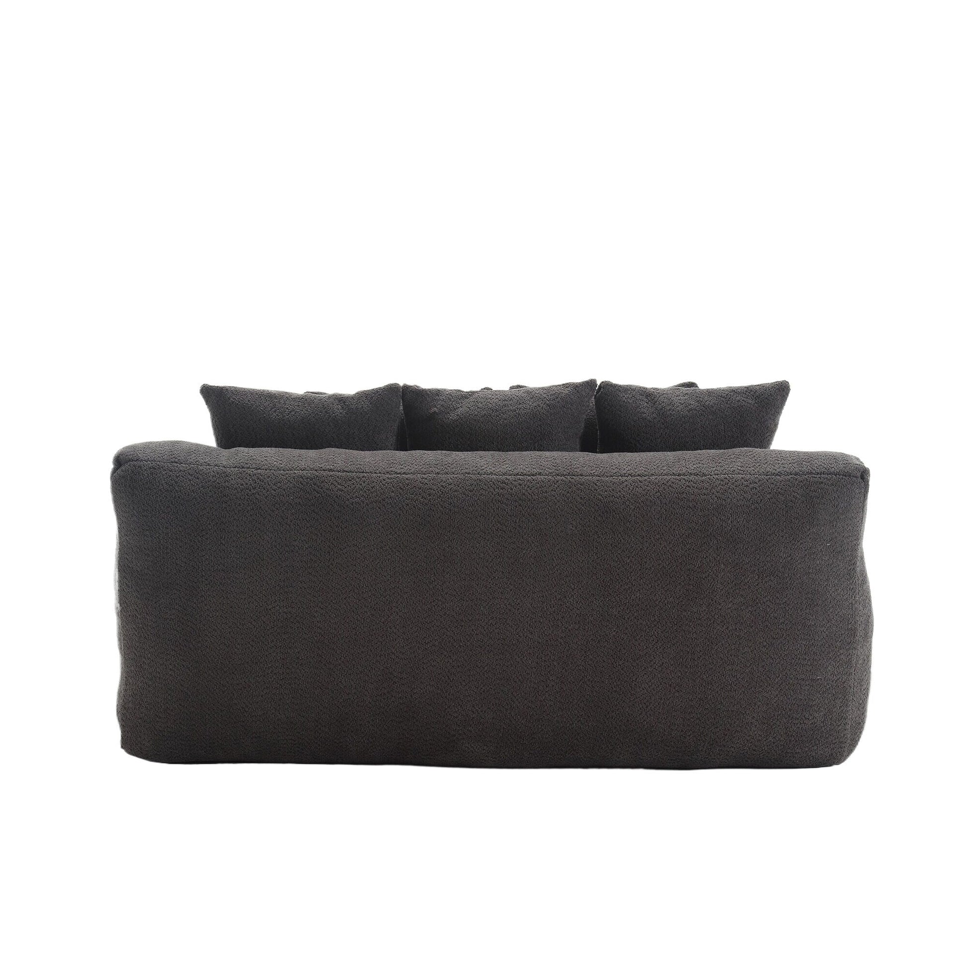 Canapé 2 places, modèle "paresseux", avec 5 coussins de dos, canapé confortable, canapé bas avec assise profonde pour le salon.