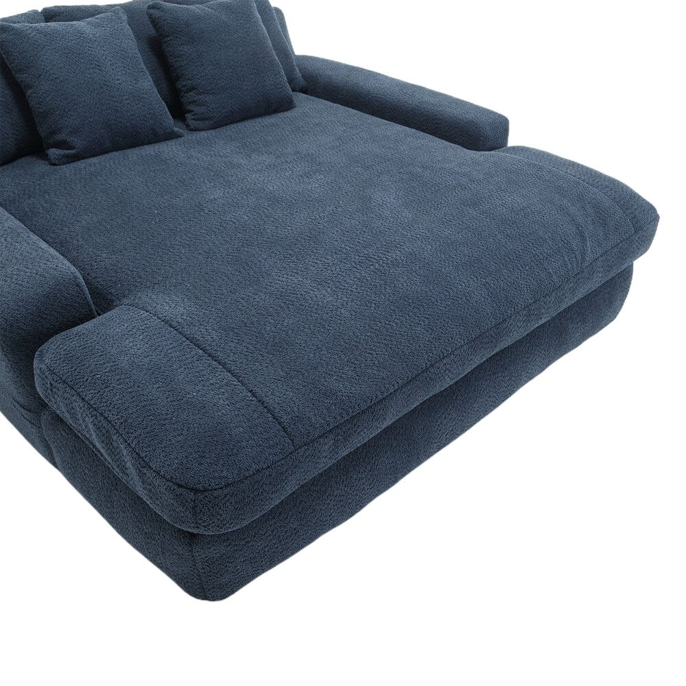 Canapé 2 places, modèle "paresseux", avec 5 coussins de dos, canapé confortable, canapé bas avec assise profonde pour le salon.