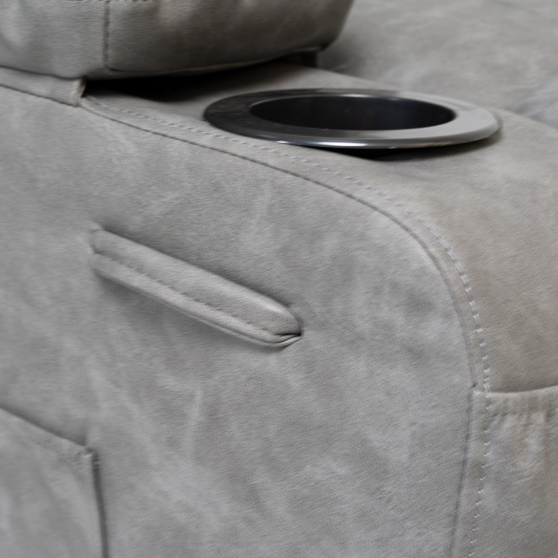 Fauteuil inclinable électrique à levage électrique de grande taille 21W, massage vibratoire à 8 points et chaleur lombaire, télécommande, poches latérales, porte-gobelets