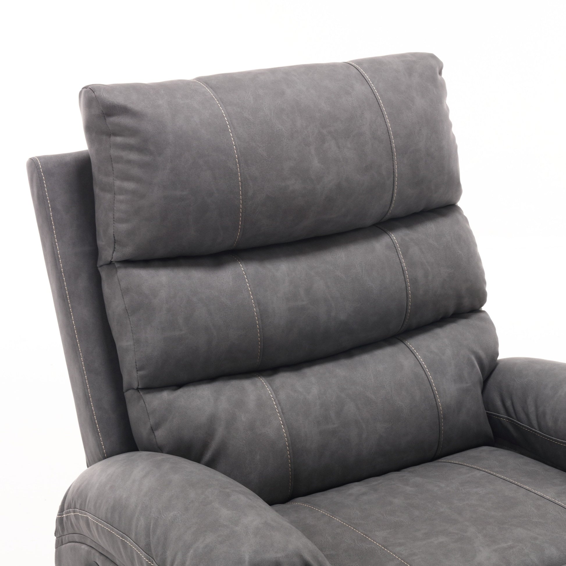 Fauteuil inclinable électrique à levage électrique de grande taille 21W, massage vibratoire à 8 points et chaleur lombaire, télécommande, poches latérales, porte-gobelets