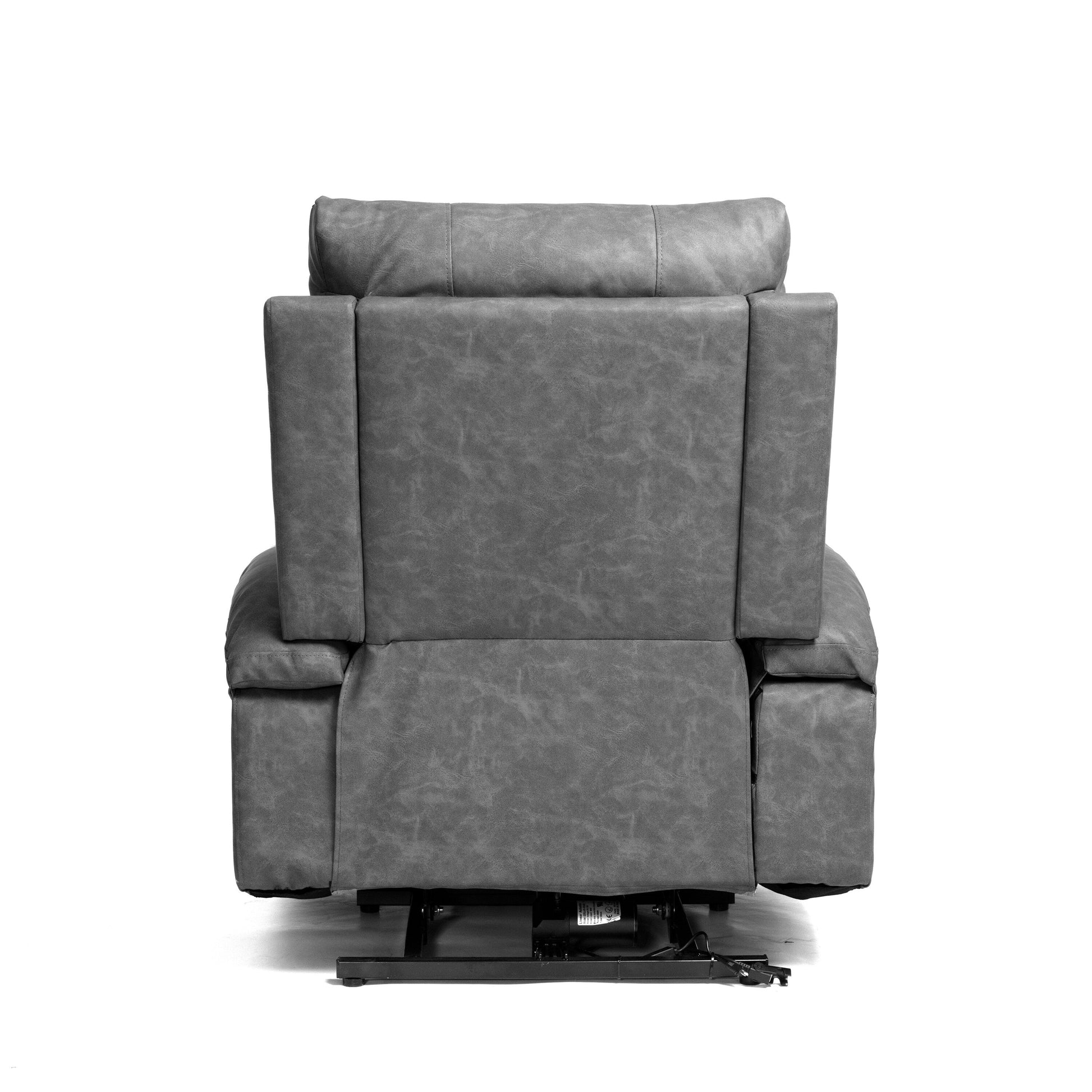Fauteuil inclinable électrique à levage électrique de grande taille 21W, massage vibratoire à 8 points et chaleur lombaire, télécommande, poches latérales, porte-gobelets