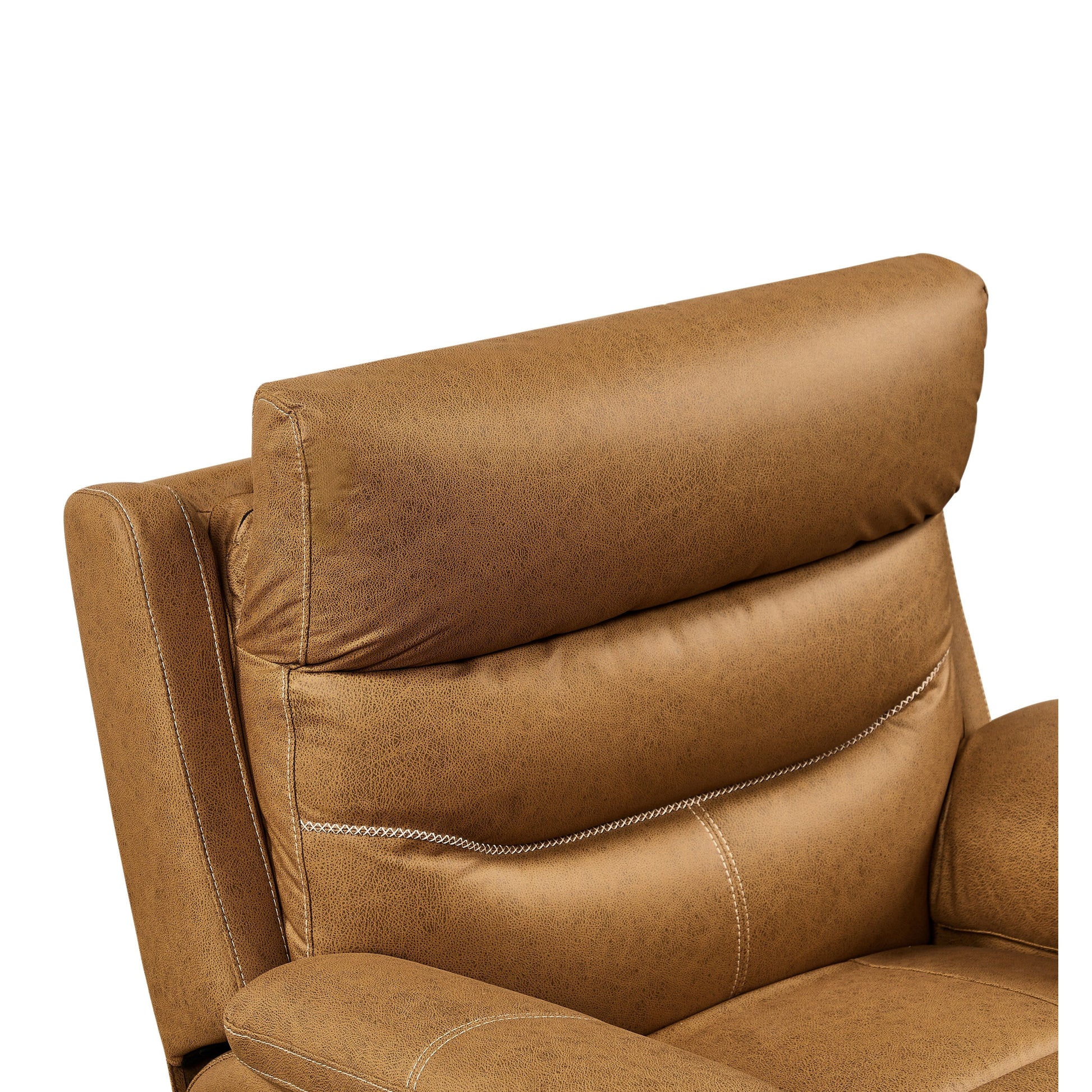 Fauteuil inclinable pivotant à 240° avec double moteur, appuie-tête électrique, positions d'inclinaison infinies, ports de charge USB et repose-pieds.