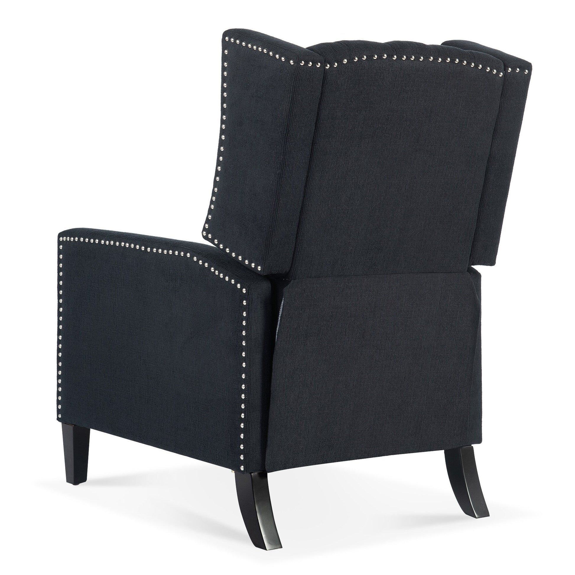 Fauteuil inclinable à dossier fixe en tissu, largeur 27,16 pouces, à commande manuelle.