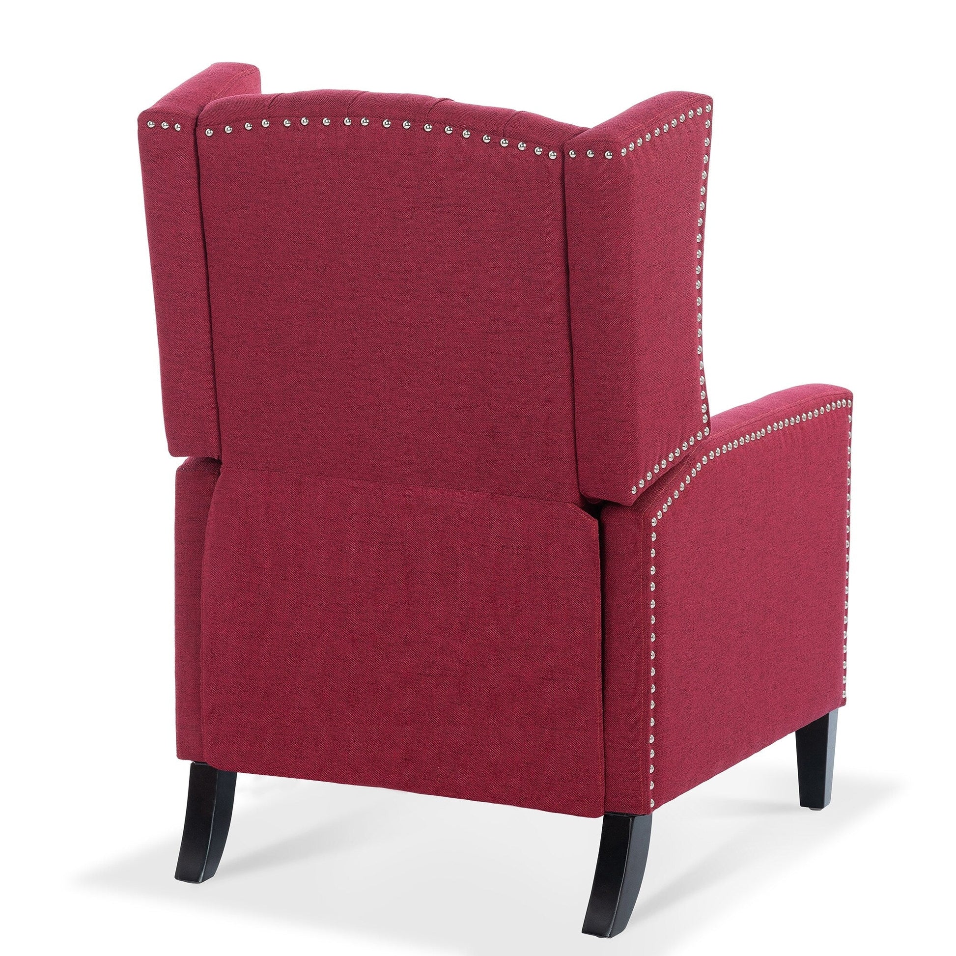 Fauteuil inclinable à dossier fixe en tissu, largeur 27,16 pouces, à commande manuelle.