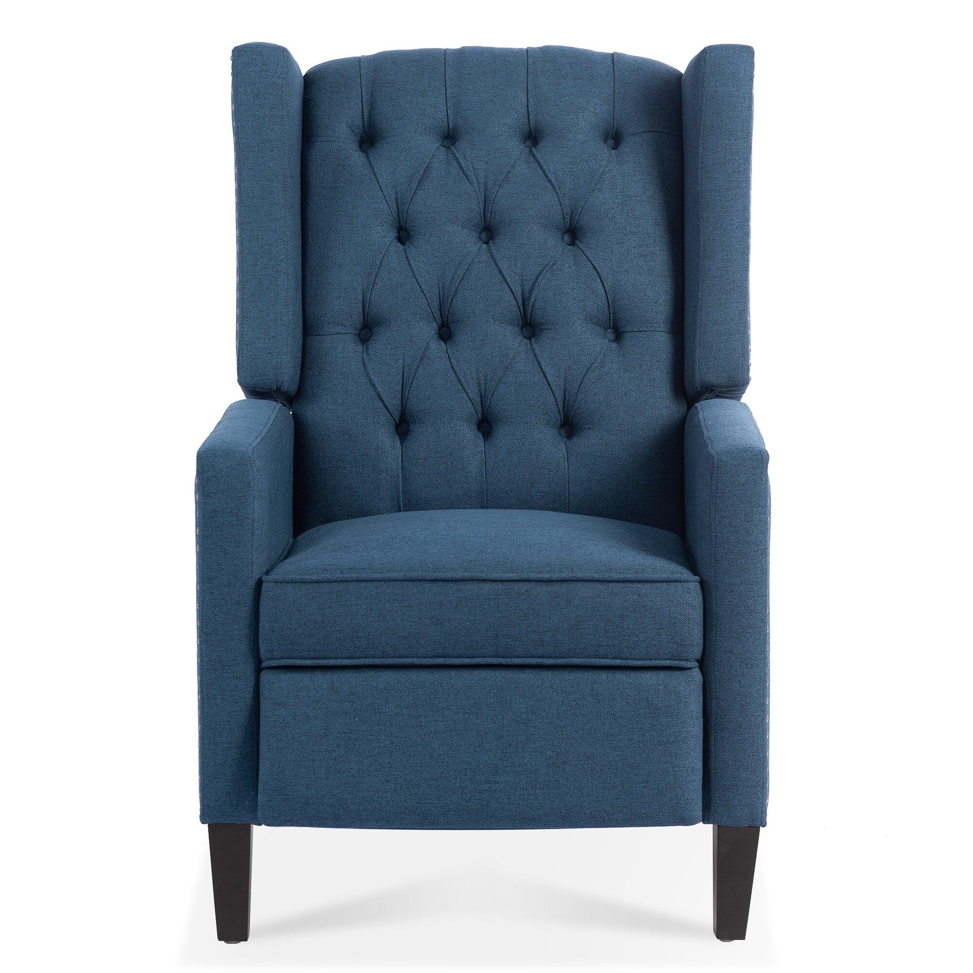 Fauteuil inclinable à dossier fixe en tissu, largeur 27,16 pouces, à commande manuelle.