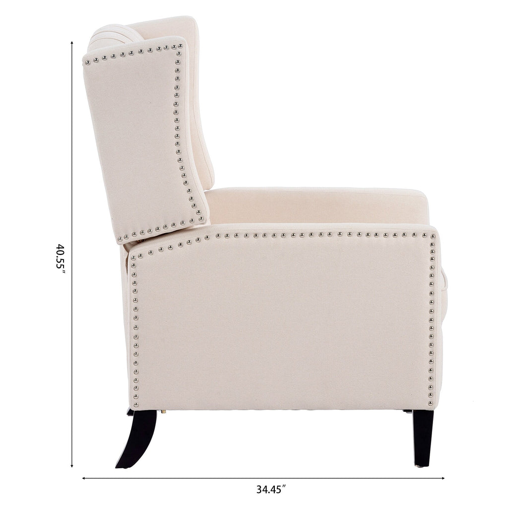 Fauteuil inclinable manuel à accoudoirs de 69 cm de large