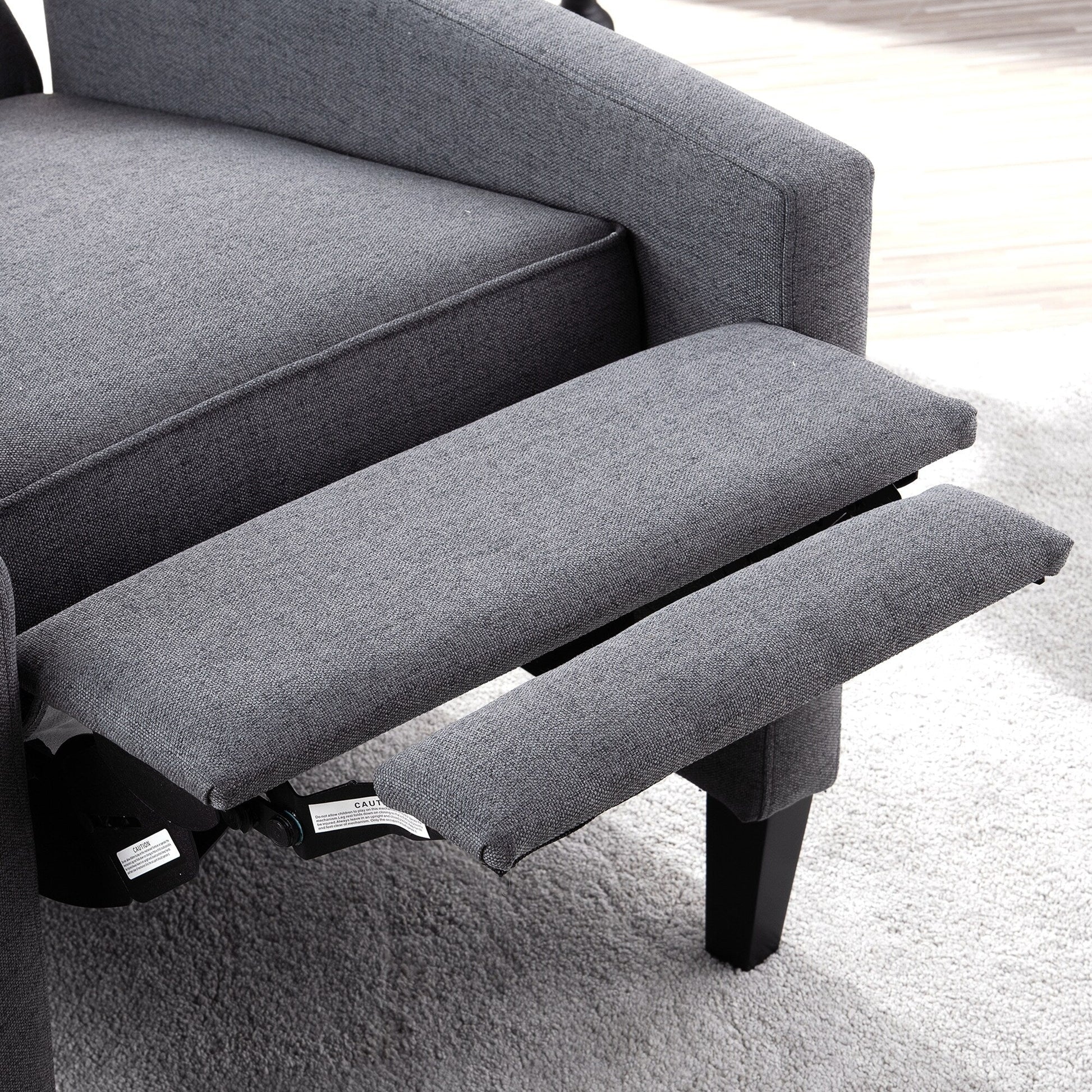 Fauteuil inclinable manuel à accoudoirs de 69 cm de large