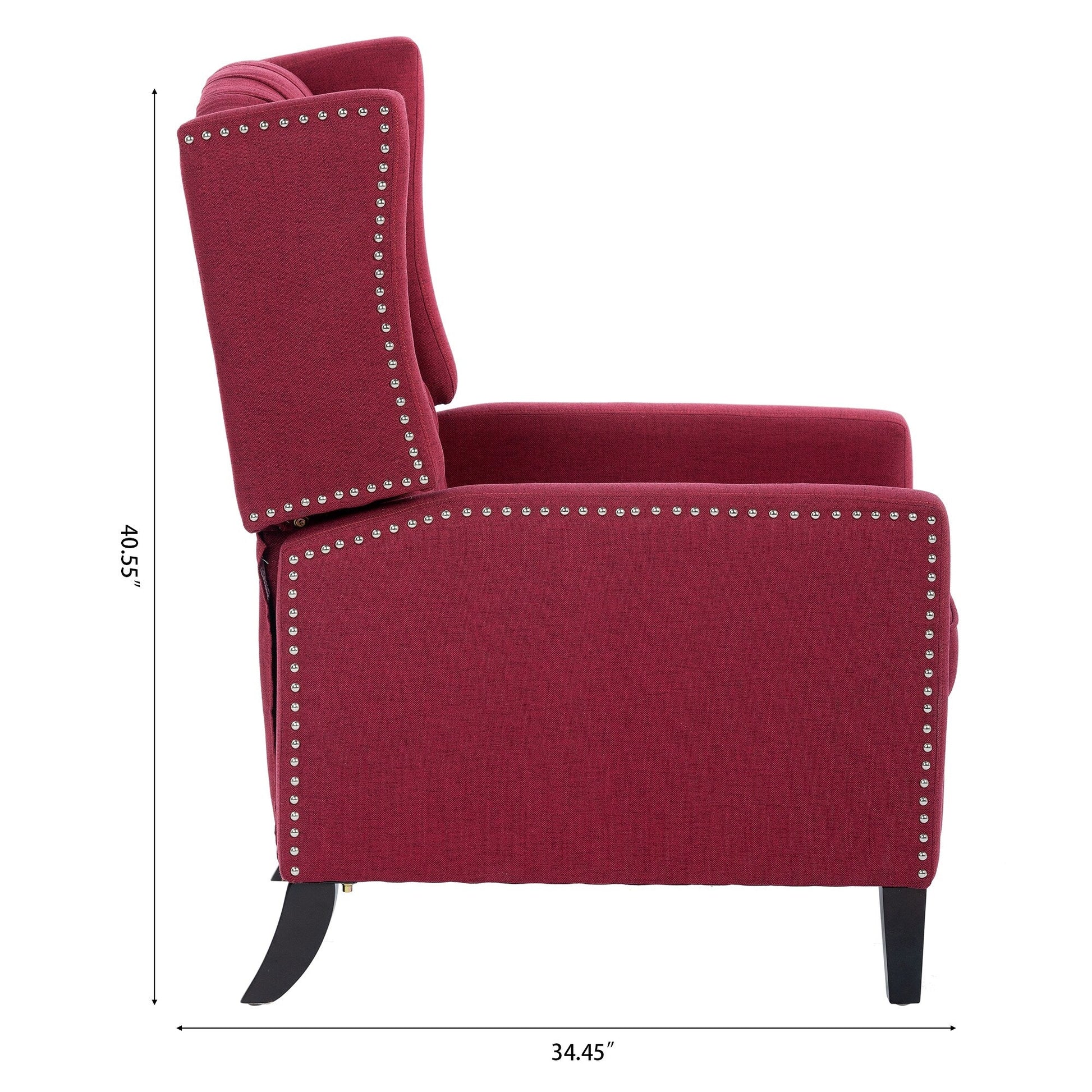 Fauteuil inclinable manuel à accoudoirs de 69 cm de large