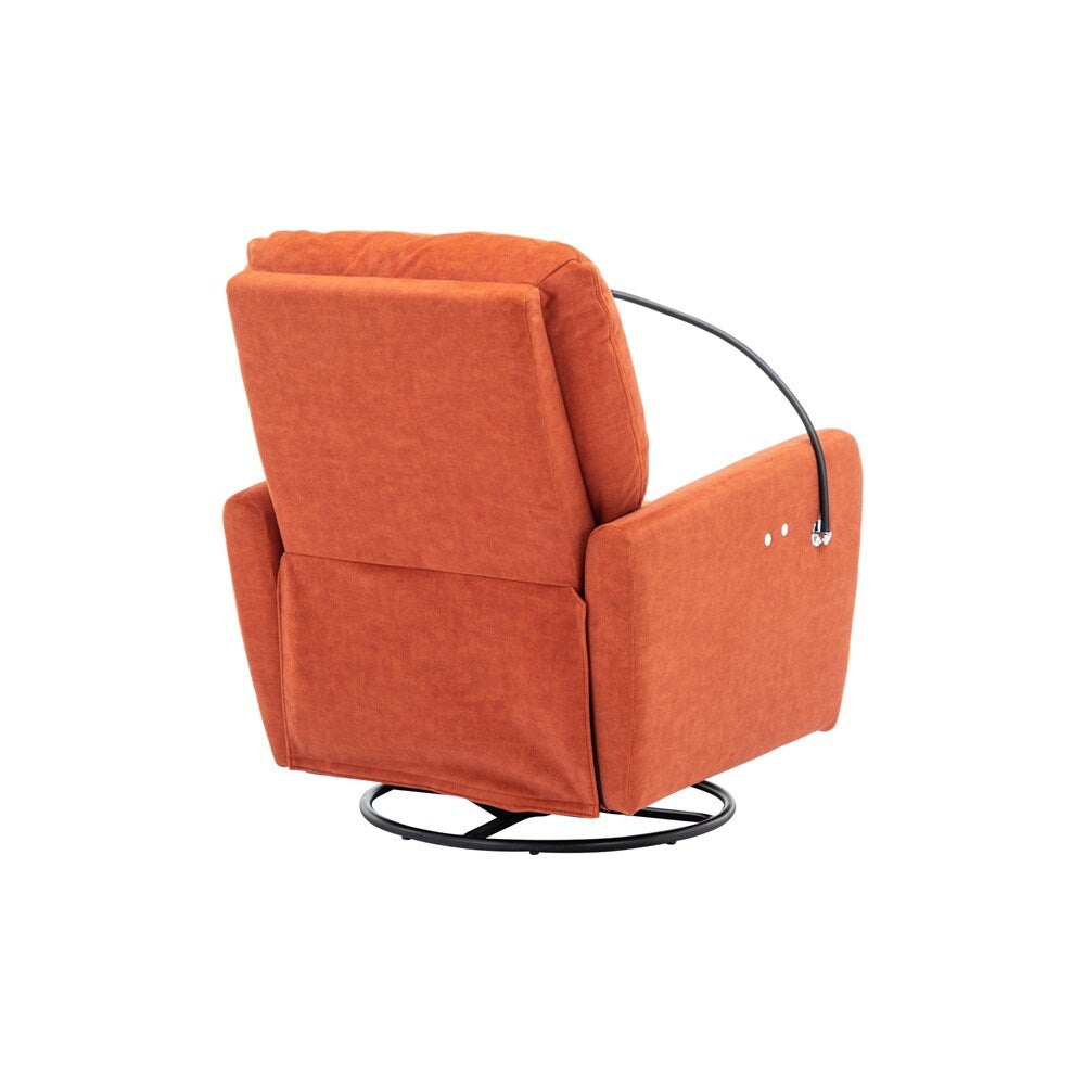Fauteuil inclinable électrique pivotant à 270 degrés avec porte-téléphone