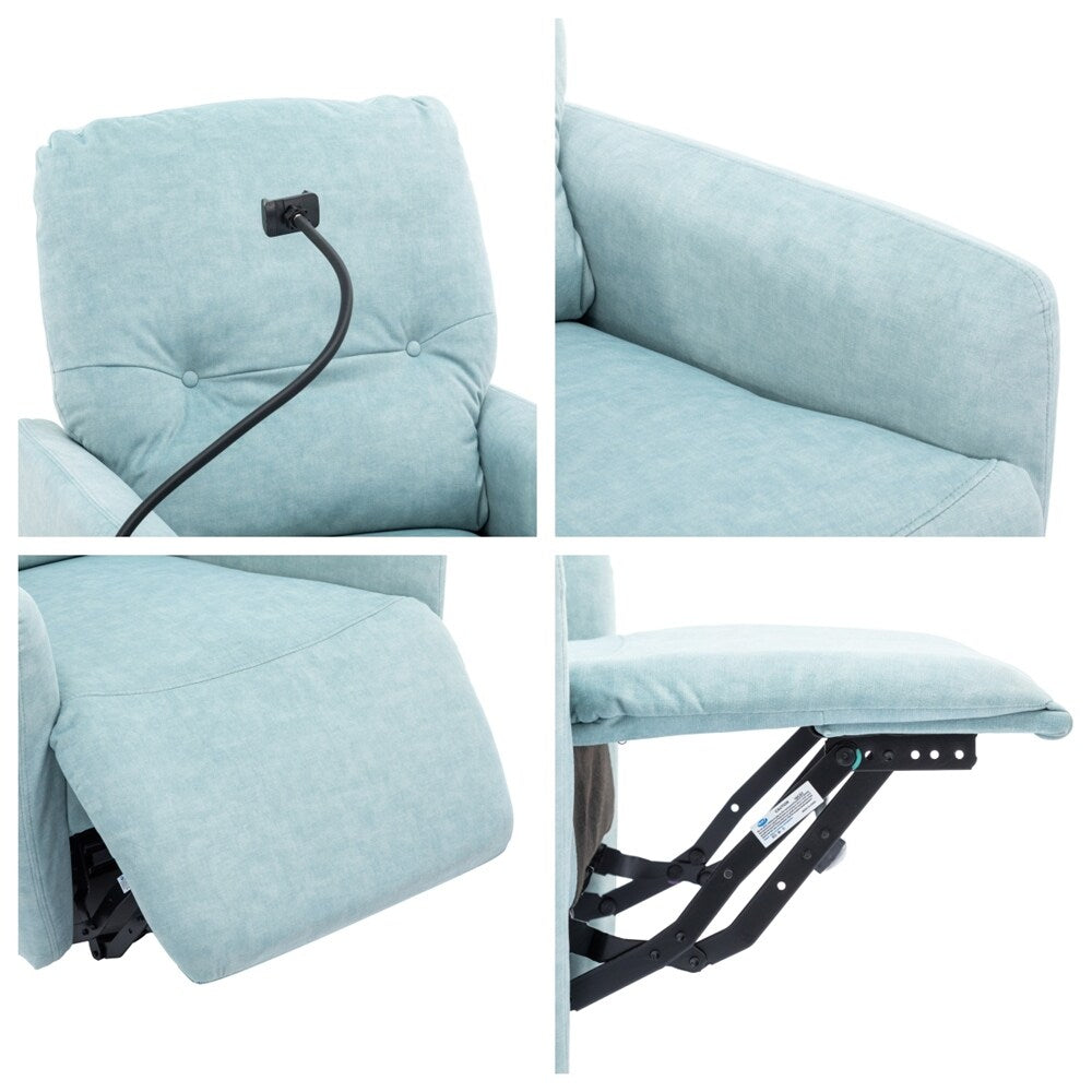 Fauteuil inclinable électrique pivotant à 270 degrés avec porte-téléphone