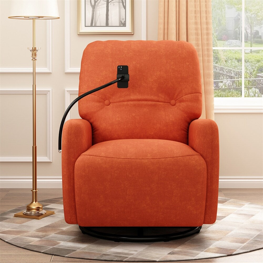 Fauteuil inclinable électrique pivotant à 270 degrés avec porte-téléphone