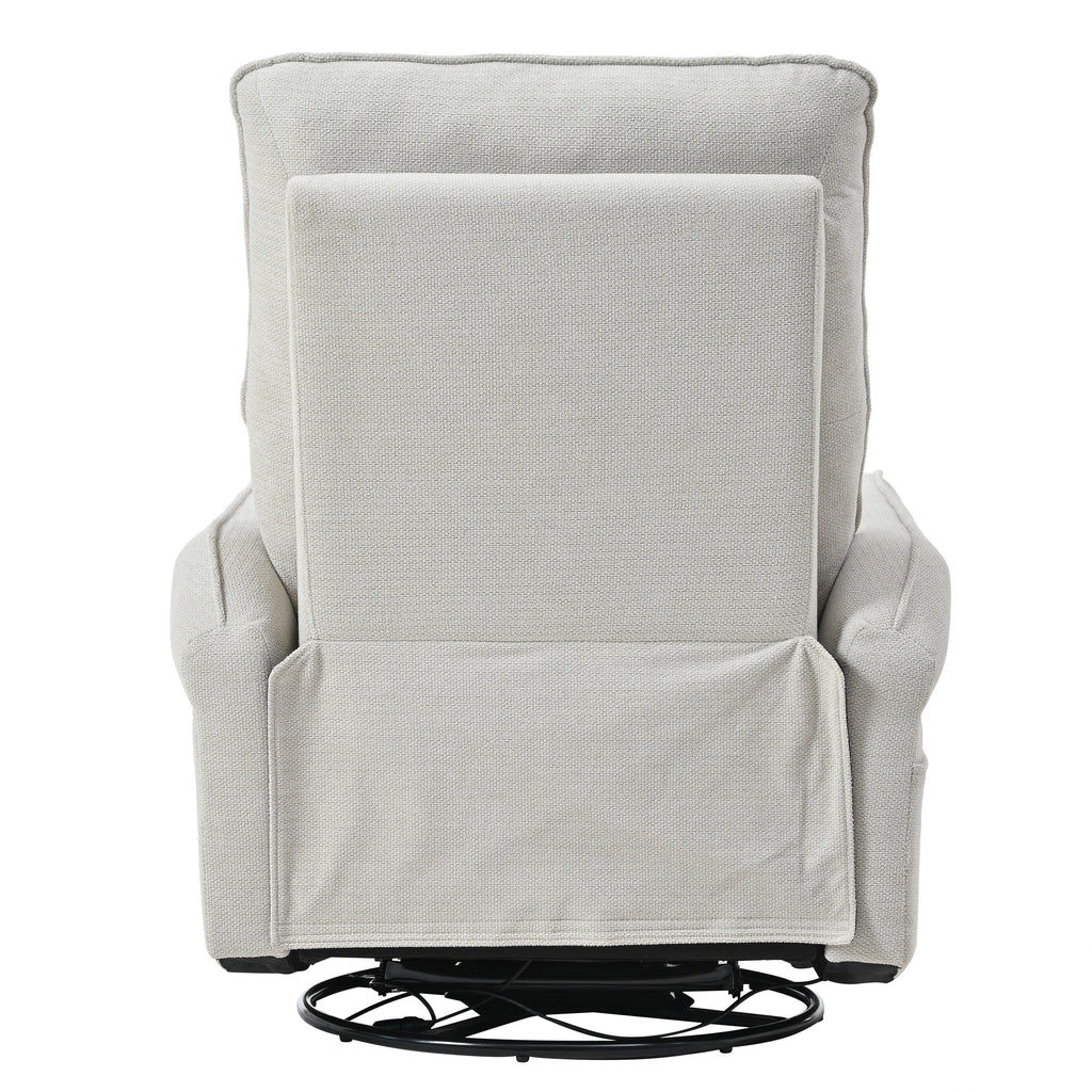 Fauteuil inclinable pivotant et basculant à commande électrique à 270° pour adultes, fauteuil pivotant et basculant, petit fauteuil inclinable électrique