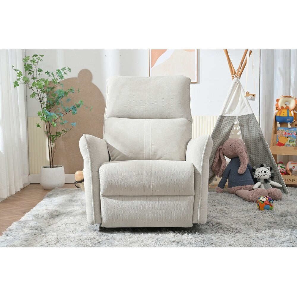 Fauteuil inclinable pivotant et basculant à commande électrique à 270° pour adultes, fauteuil pivotant et basculant, petit fauteuil inclinable électrique