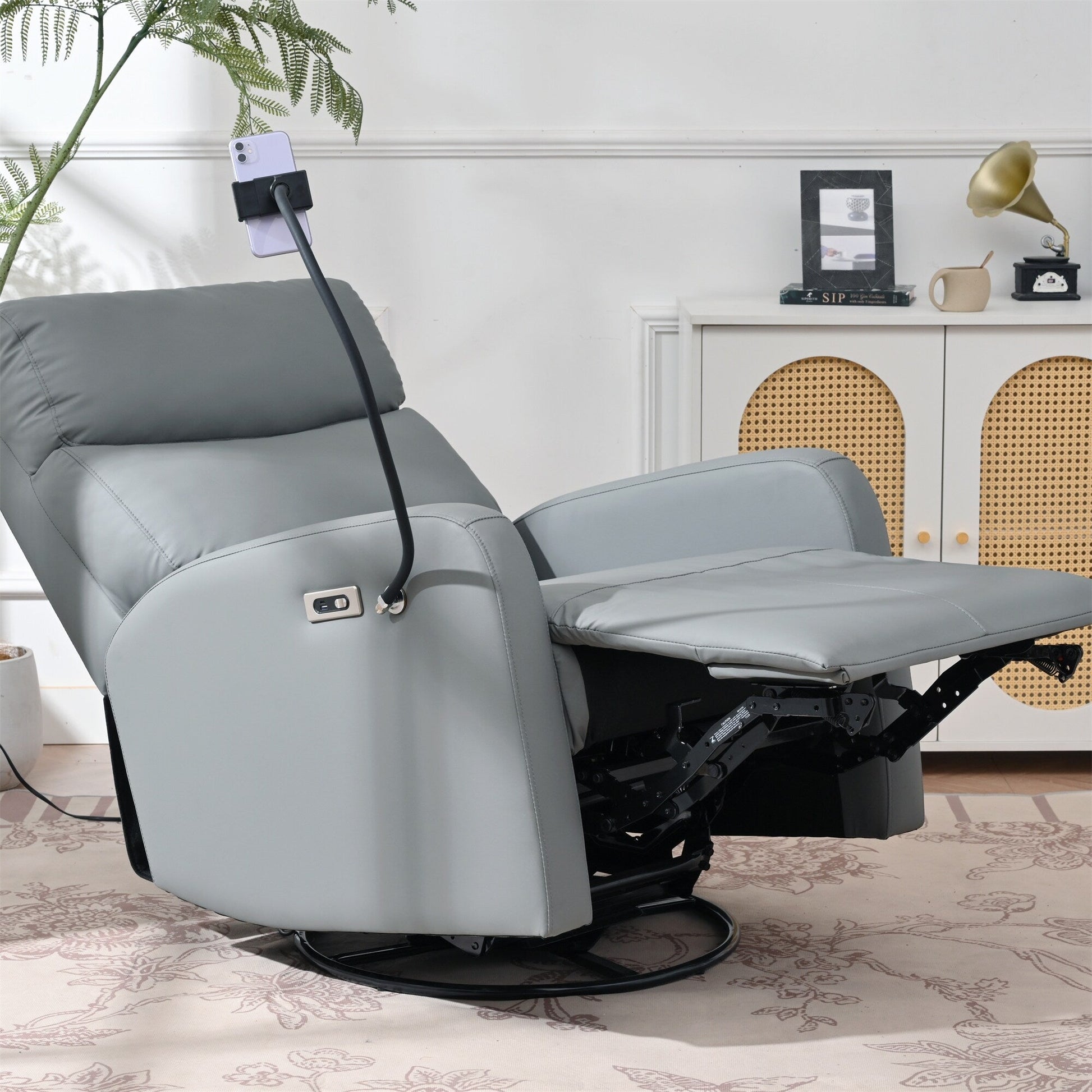 Fauteuil inclinable pivotant à 270° avec fonction électrique