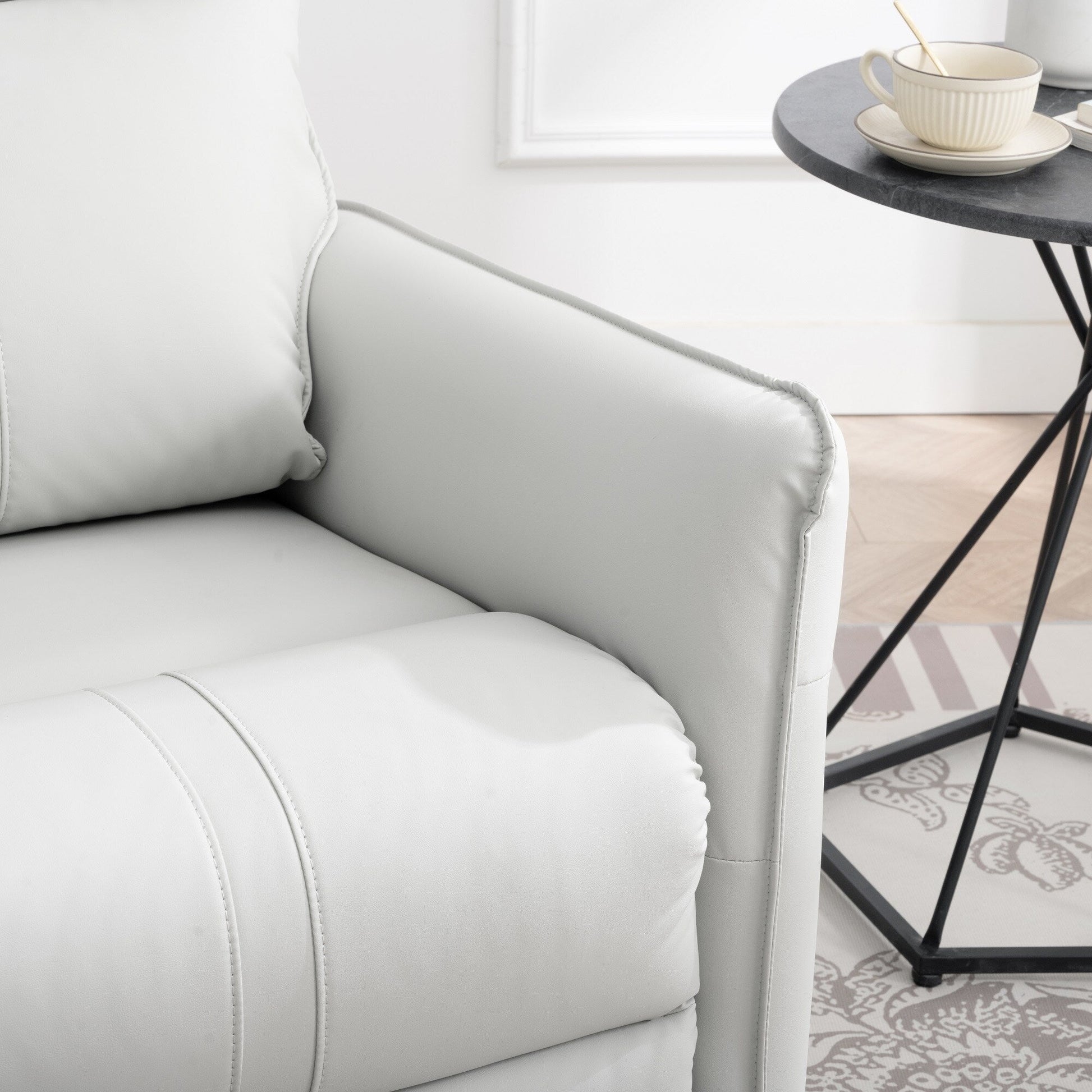 Fauteuil inclinable pivotant à 270°, canapé inclinable électrique à balancement avec ports USB