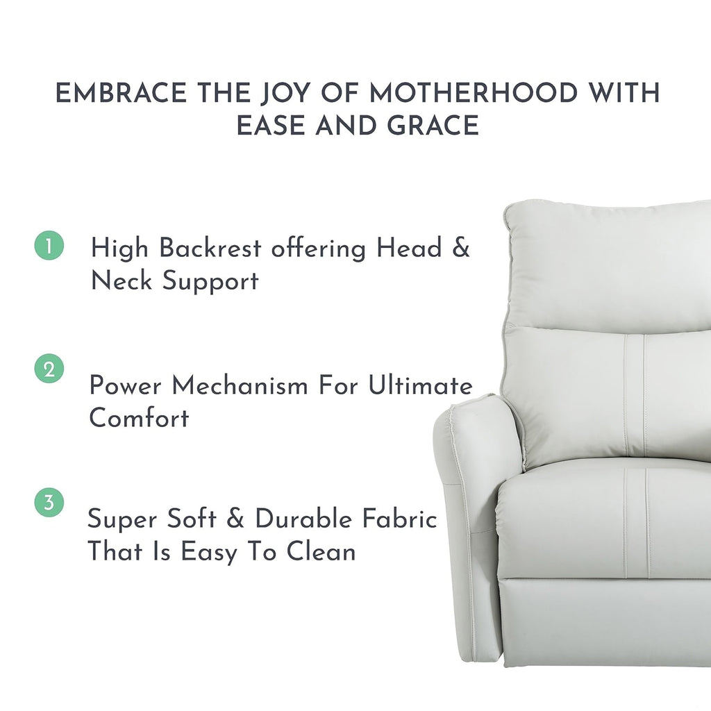 Fauteuil inclinable pivotant à 270°, canapé inclinable électrique à balancement avec ports USB