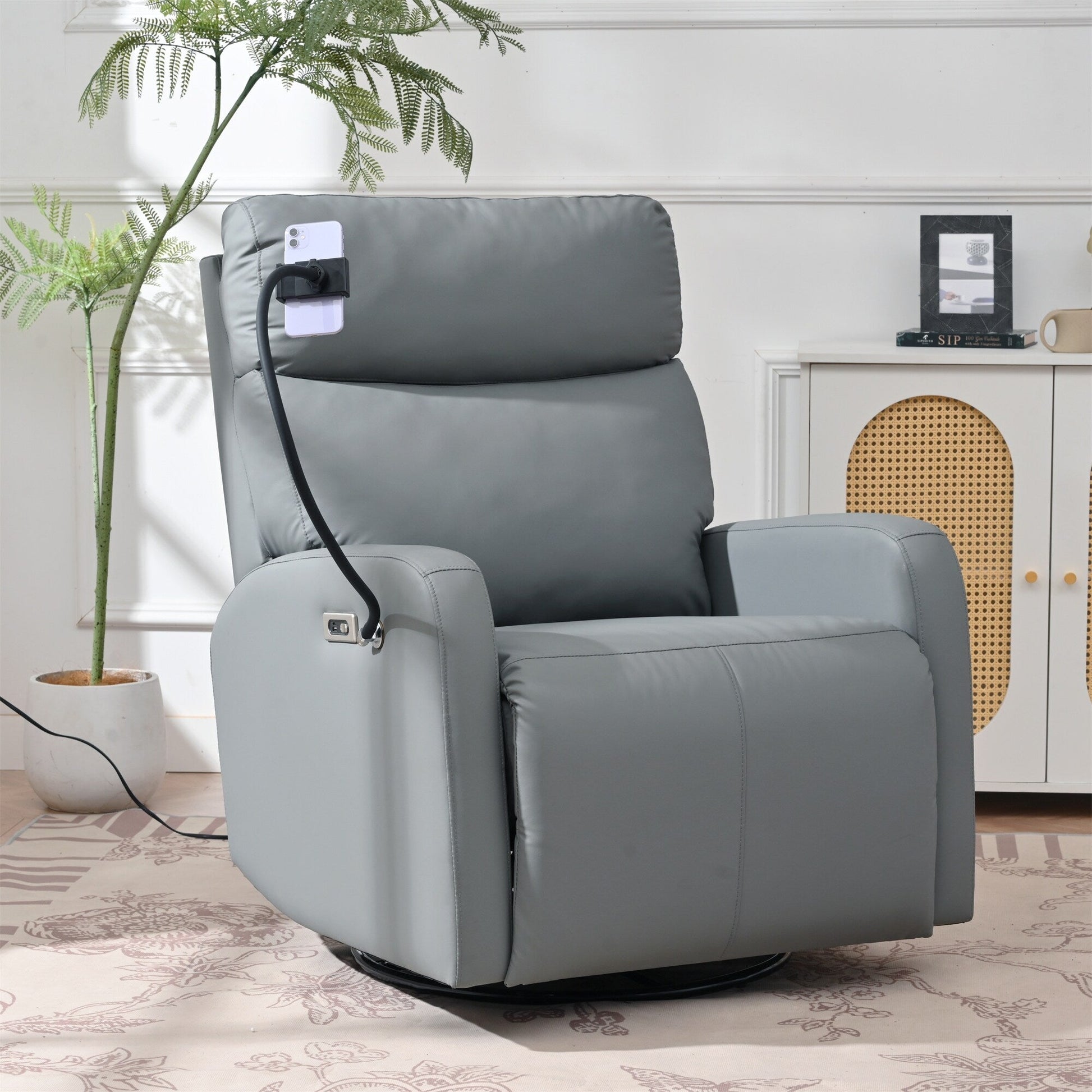 Fauteuil inclinable pivotant à 270° avec fonction électrique