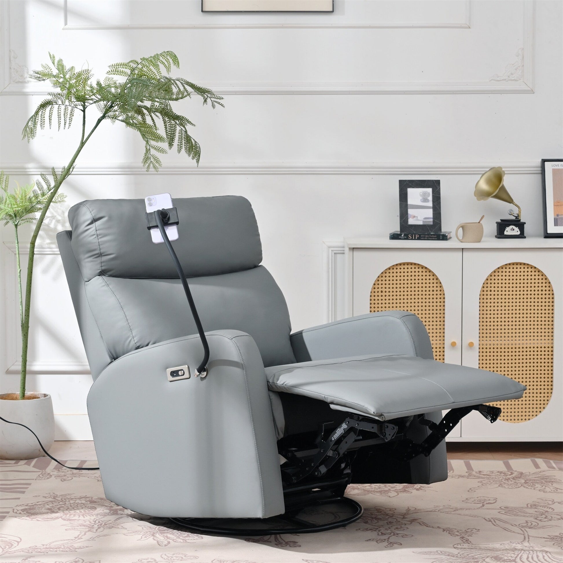 Fauteuil inclinable pivotant à 270° avec fonction électrique