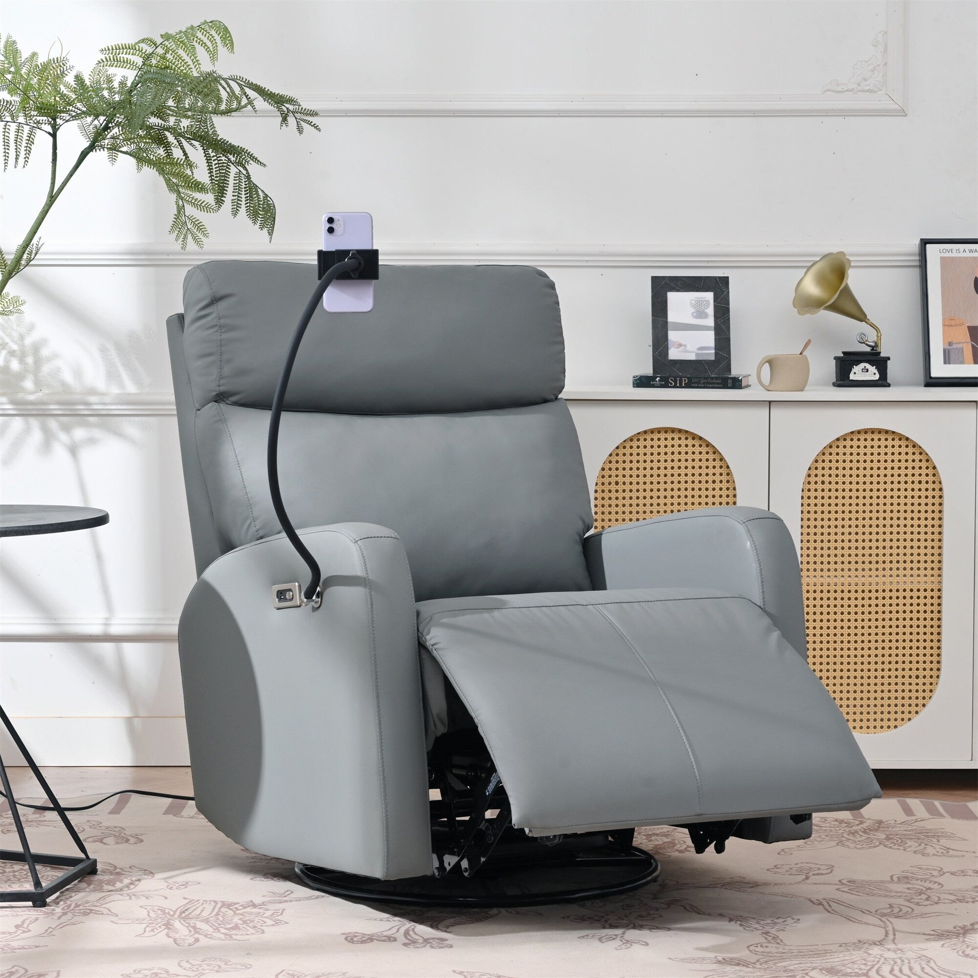 Fauteuil inclinable pivotant à 270° avec fonction électrique