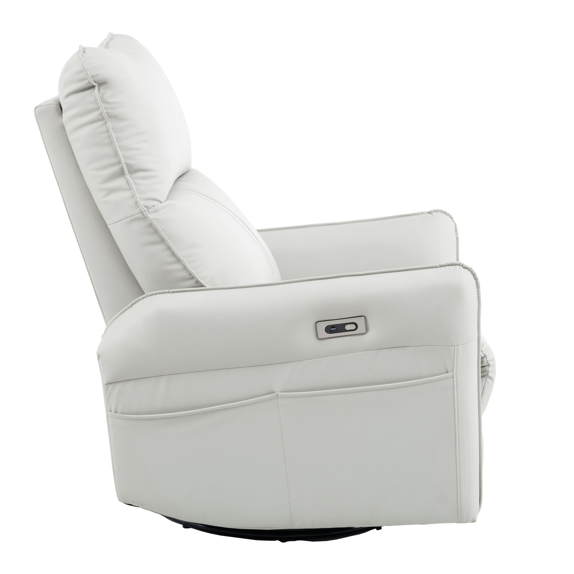 270° Swivel Rocker Power Recliner with USB Ports