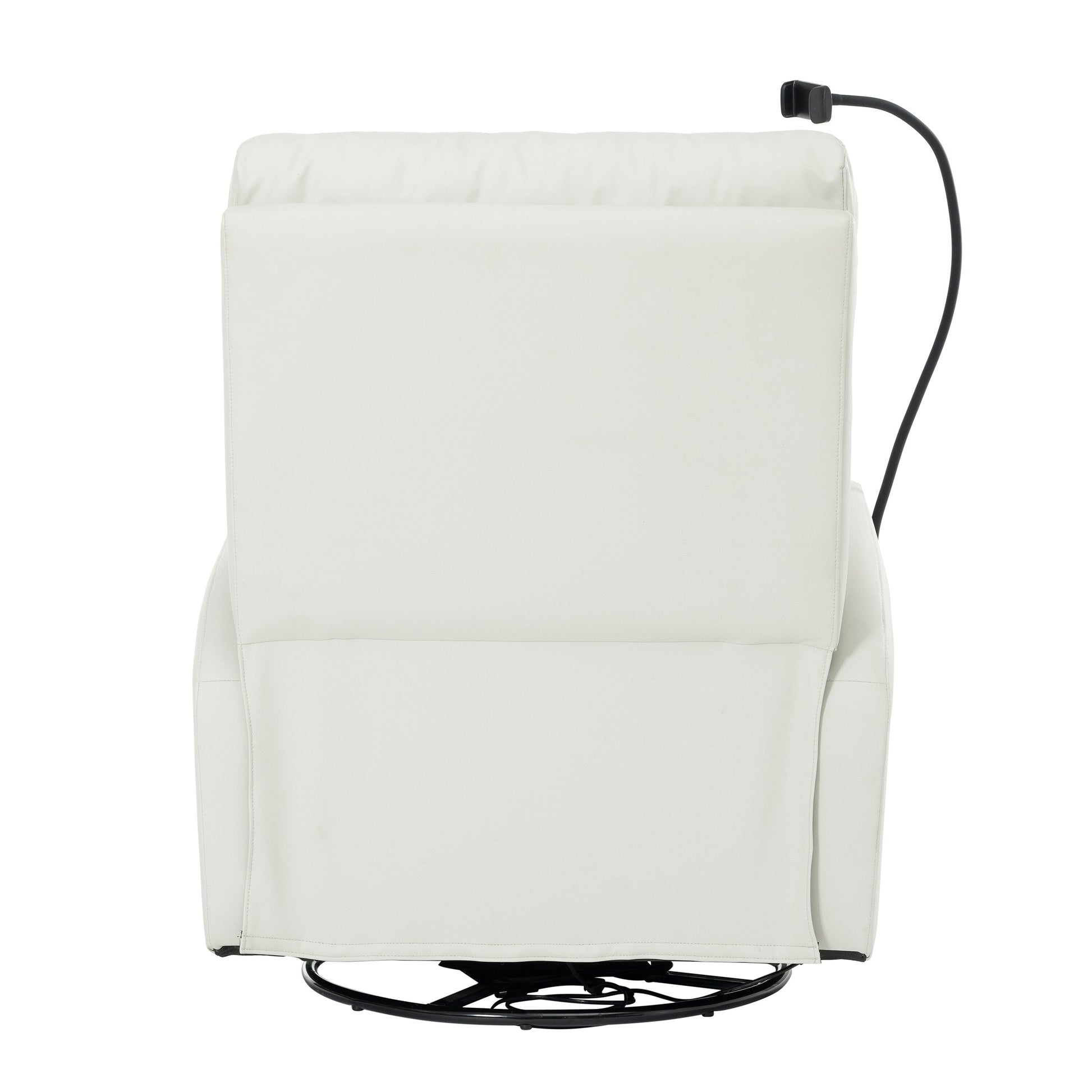 Fauteuil inclinable pivotant à 270° avec ports USB, dossier électrique et confort moelleux pour une relaxation ultime.