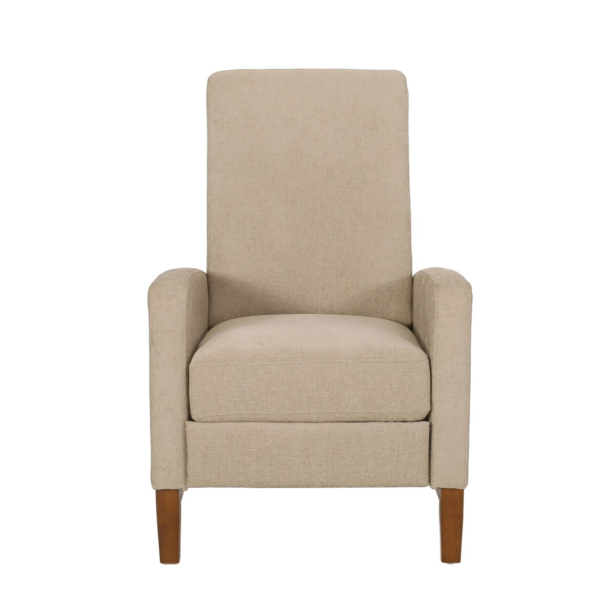 Fauteuil inclinable manuel en bois de 68,5 cm de large, style club, classique, surmatelas, pour salon.