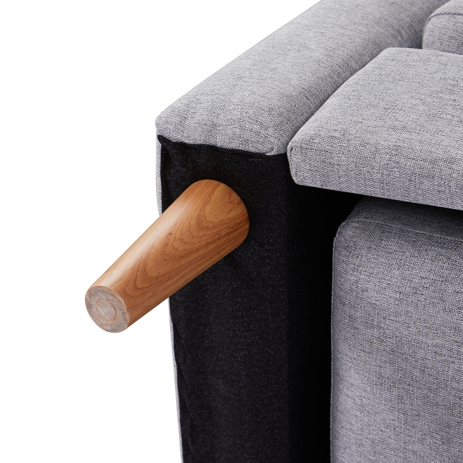 Canapé-lit 3 places en tissu réglable de 72 cm (28,35 pouces), avec méridienne, lit escamotable et poches dans les accoudoirs, idéal pour les petits espaces.