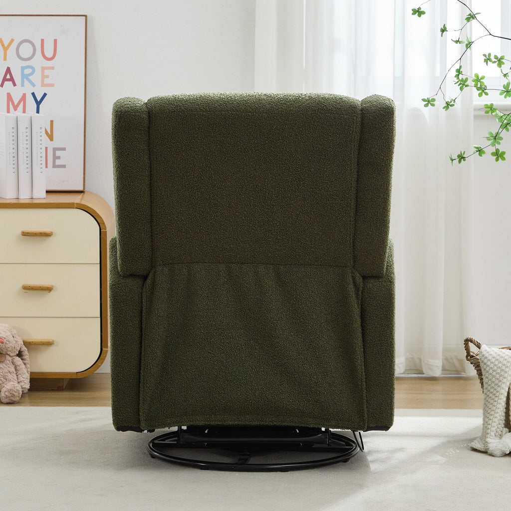 Fauteuil inclinable pivotant à dossier large de 75 cm (29,5 pouces)