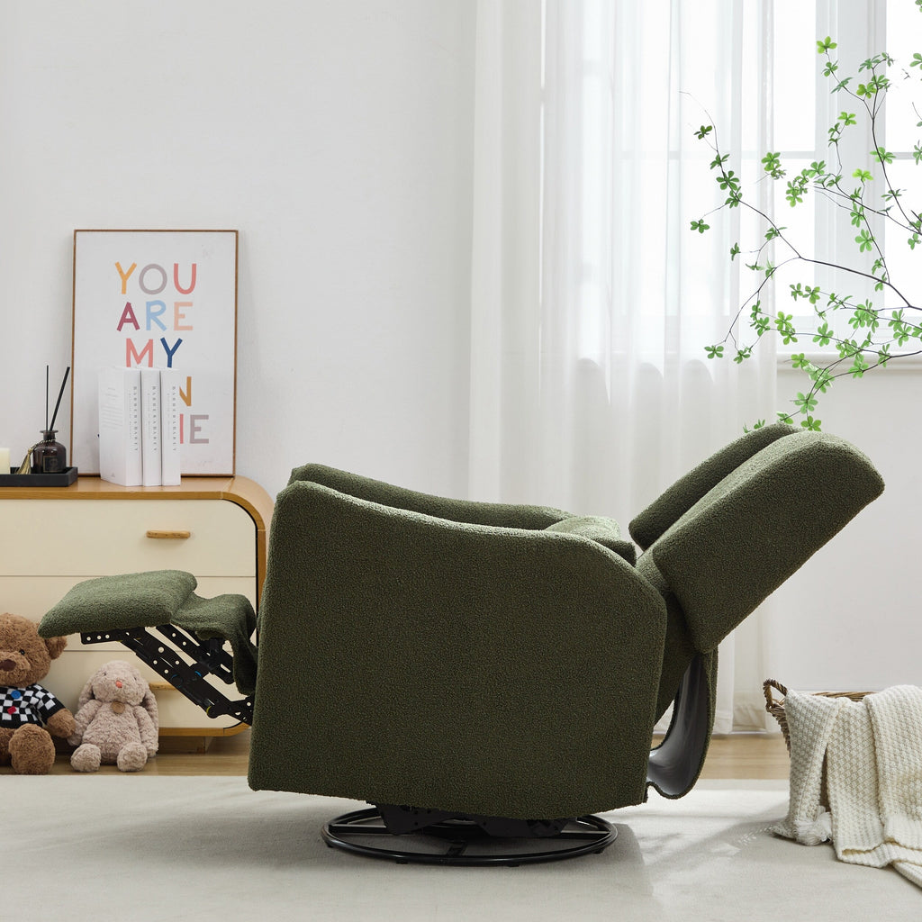 Fauteuil inclinable pivotant à dossier large de 75 cm (29,5 pouces)