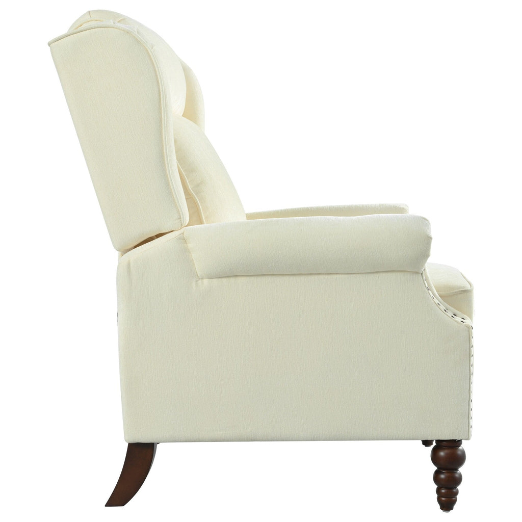 Fauteuil inclinable à dossier basculant 29,75 pouces, recouvert de tissu.