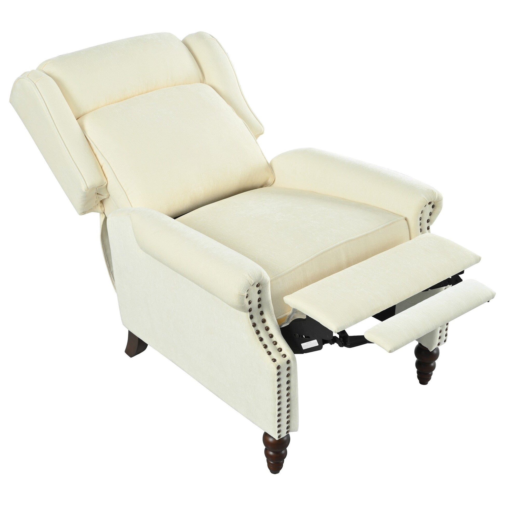 Fauteuil inclinable à dossier basculant 29,75 pouces, recouvert de tissu.