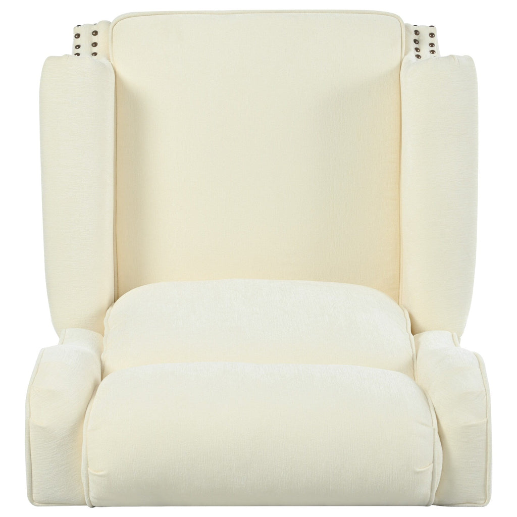 Fauteuil inclinable à dossier basculant 29,75 pouces, recouvert de tissu.