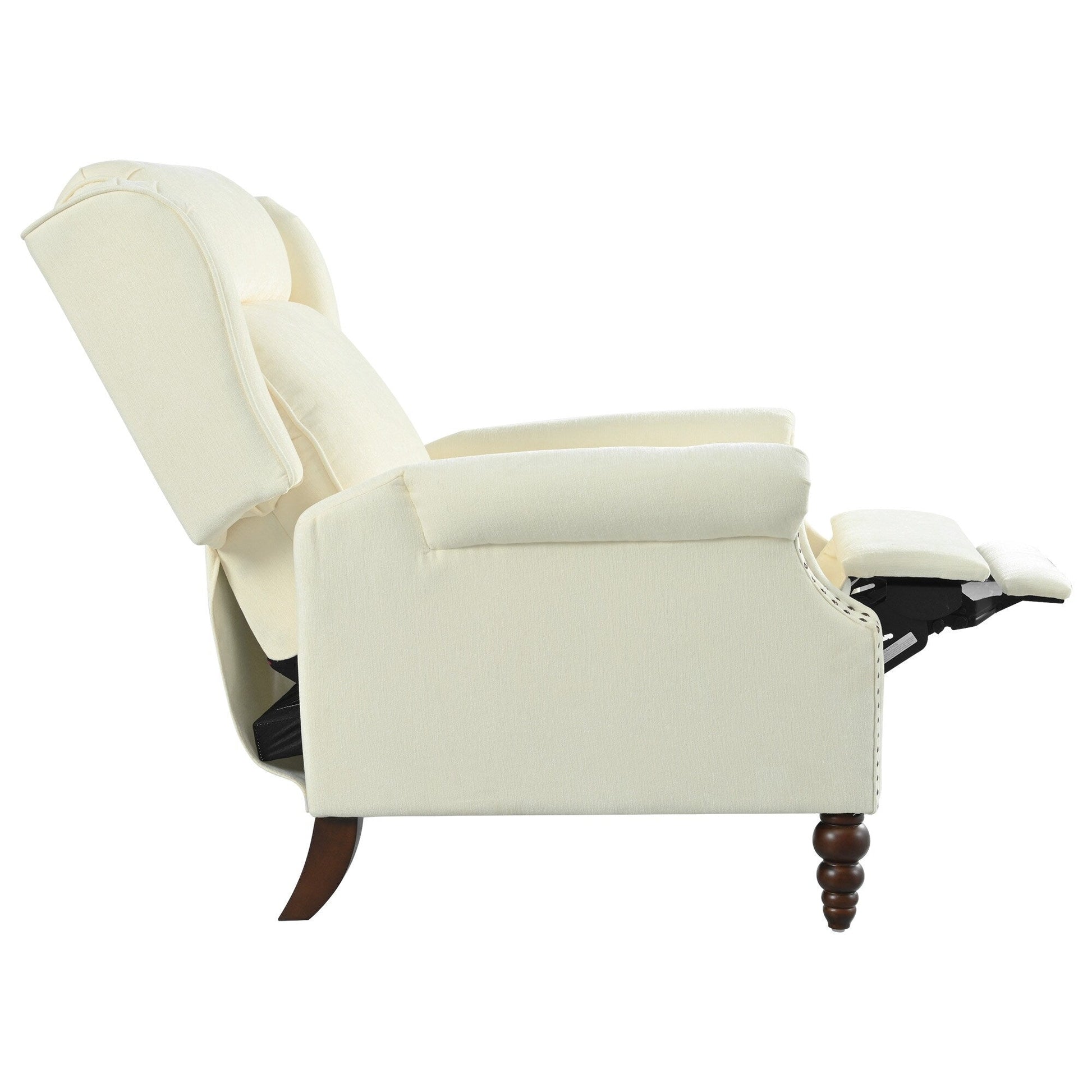 Fauteuil inclinable à dossier basculant 29,75 pouces, recouvert de tissu.
