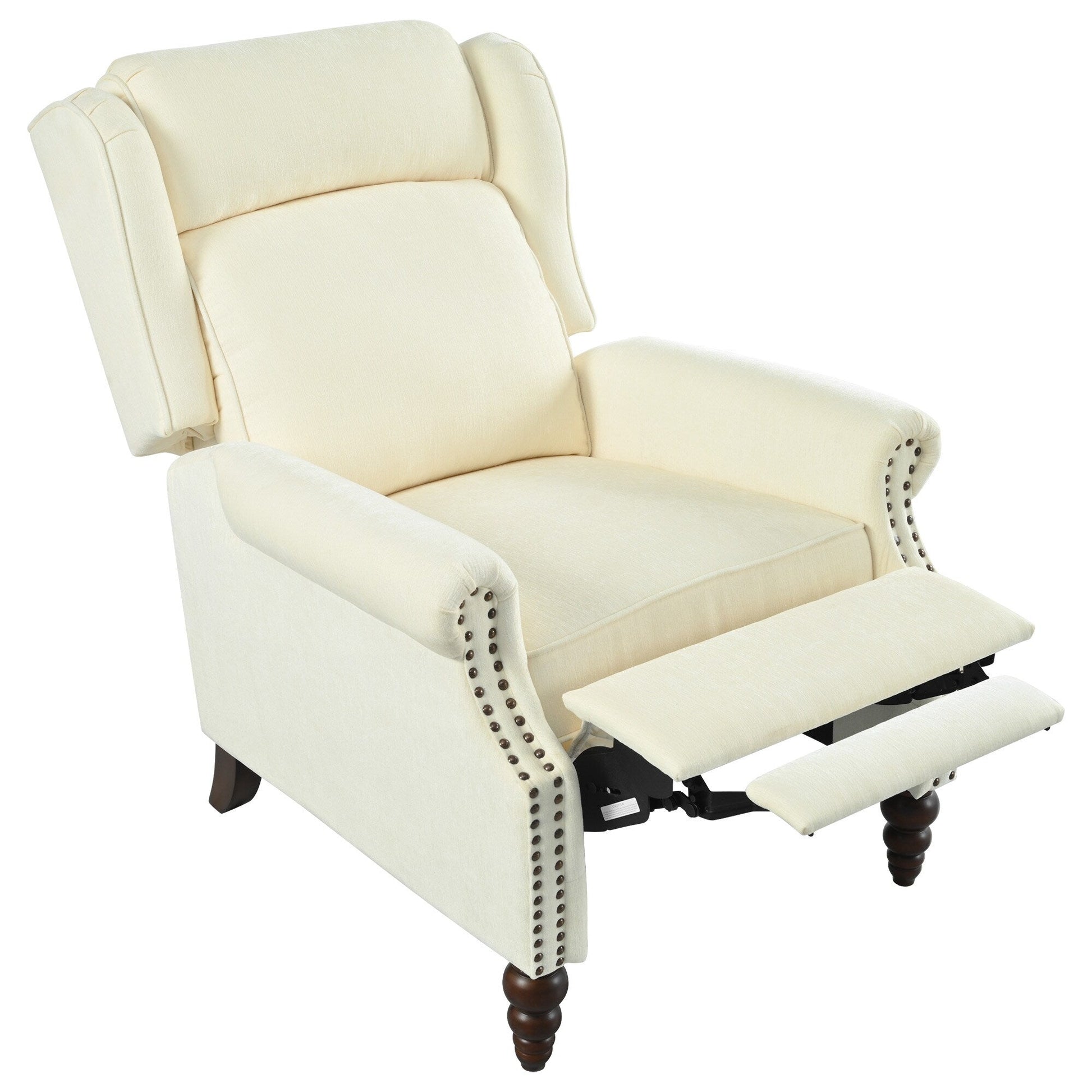 Fauteuil inclinable à dossier basculant 29,75 pouces, recouvert de tissu.