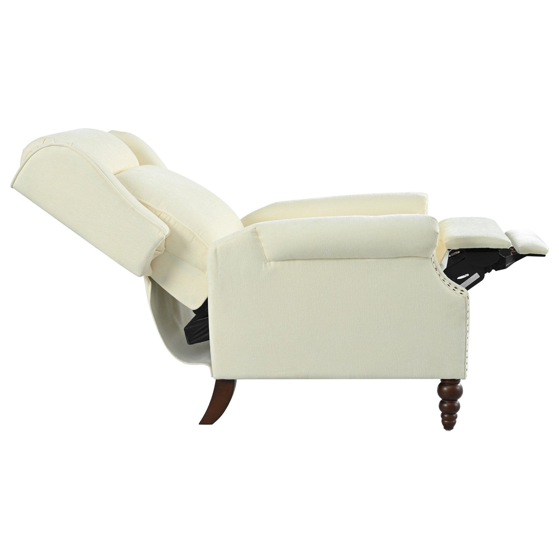 Fauteuil inclinable à dossier basculant 29,75 pouces, recouvert de tissu.