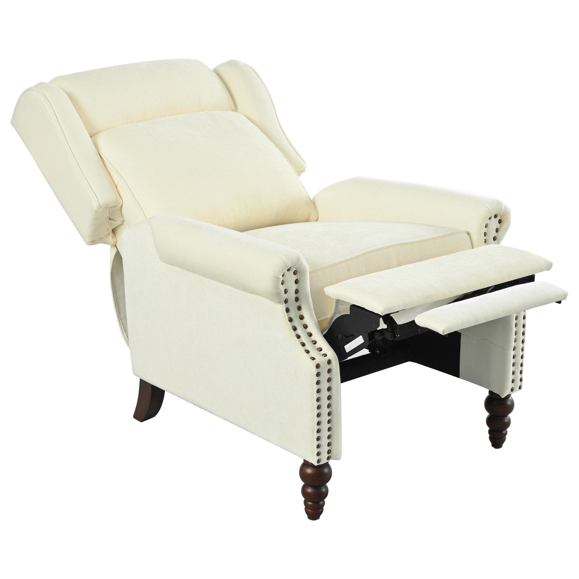 Fauteuil inclinable à dossier basculant 29,75 pouces, recouvert de tissu.