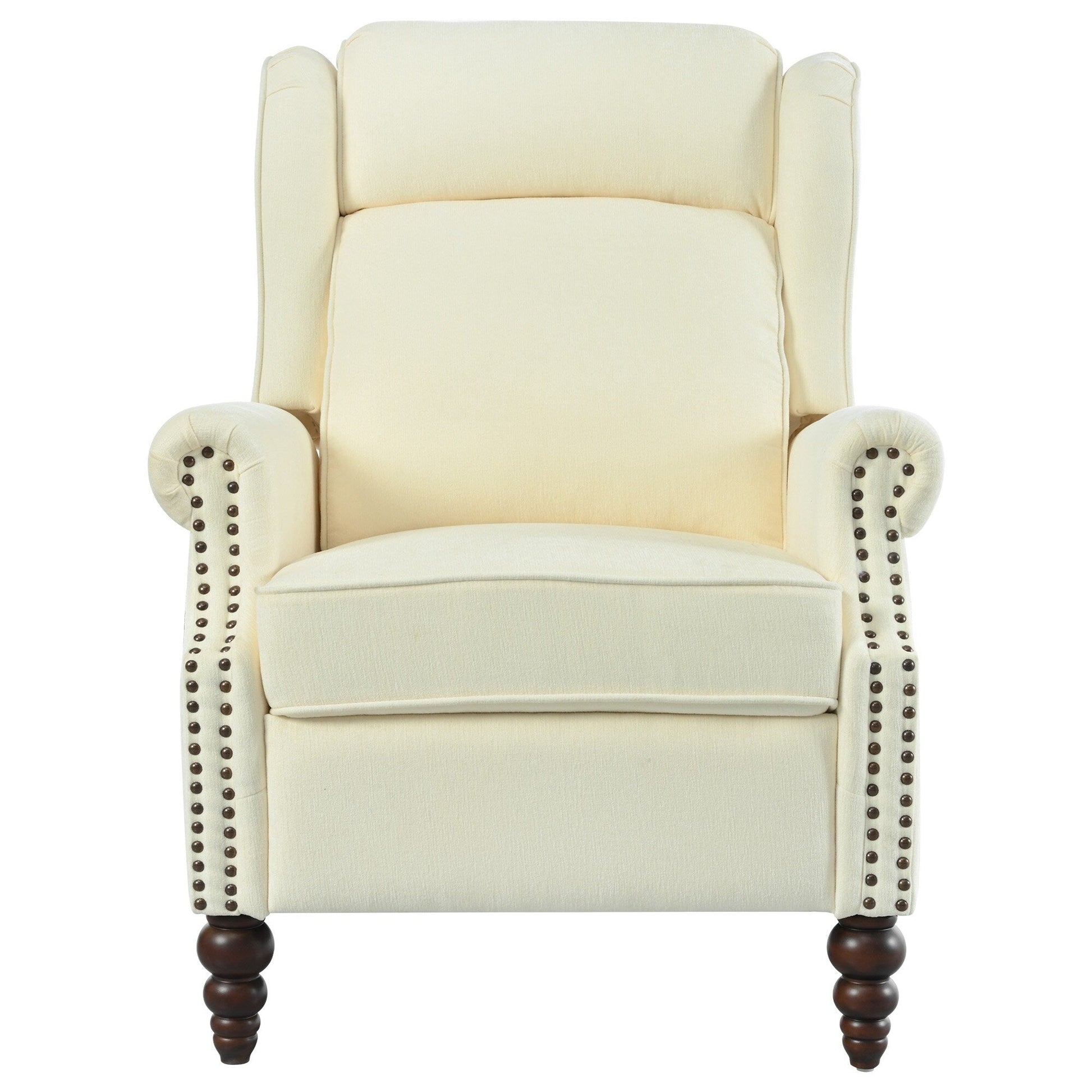 Fauteuil inclinable à dossier basculant 29,75 pouces, recouvert de tissu.