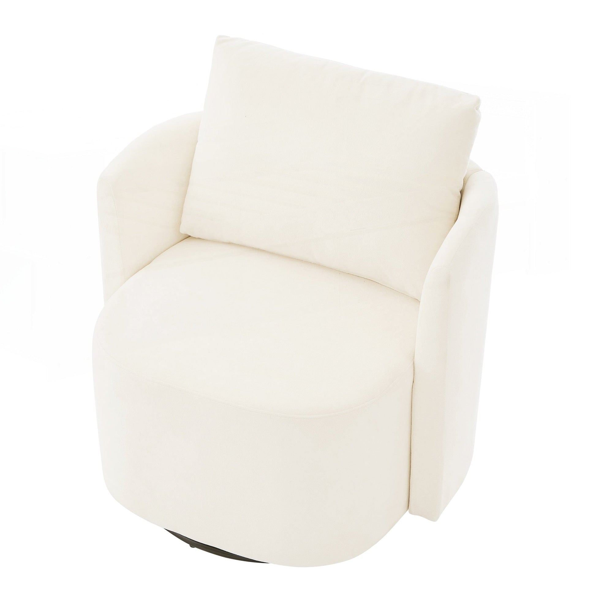 Fauteuil à accoudoirs en forme de tonneau de 76 cm (29,9 pouces)