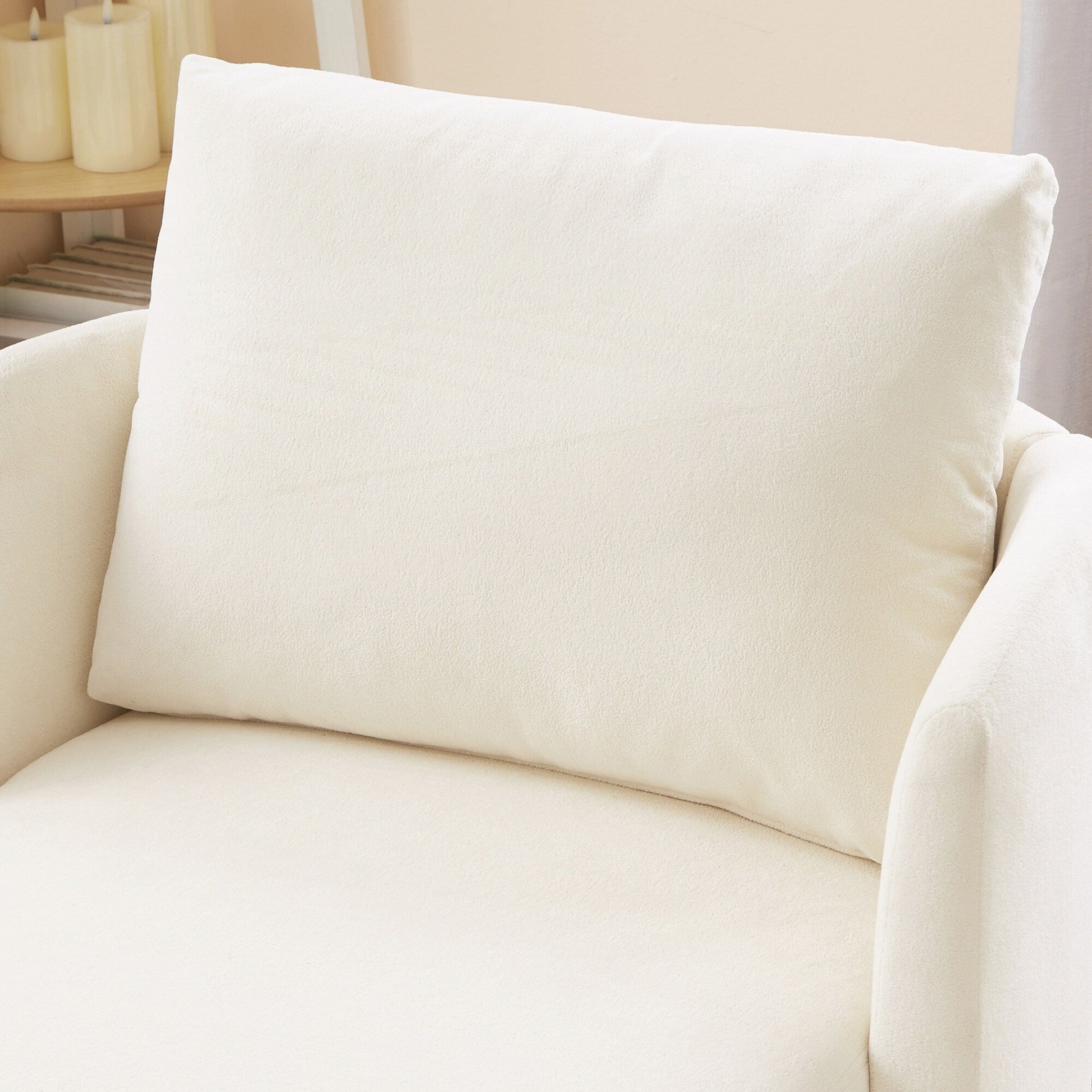 Fauteuil à accoudoirs en forme de tonneau de 76 cm (29,9 pouces)