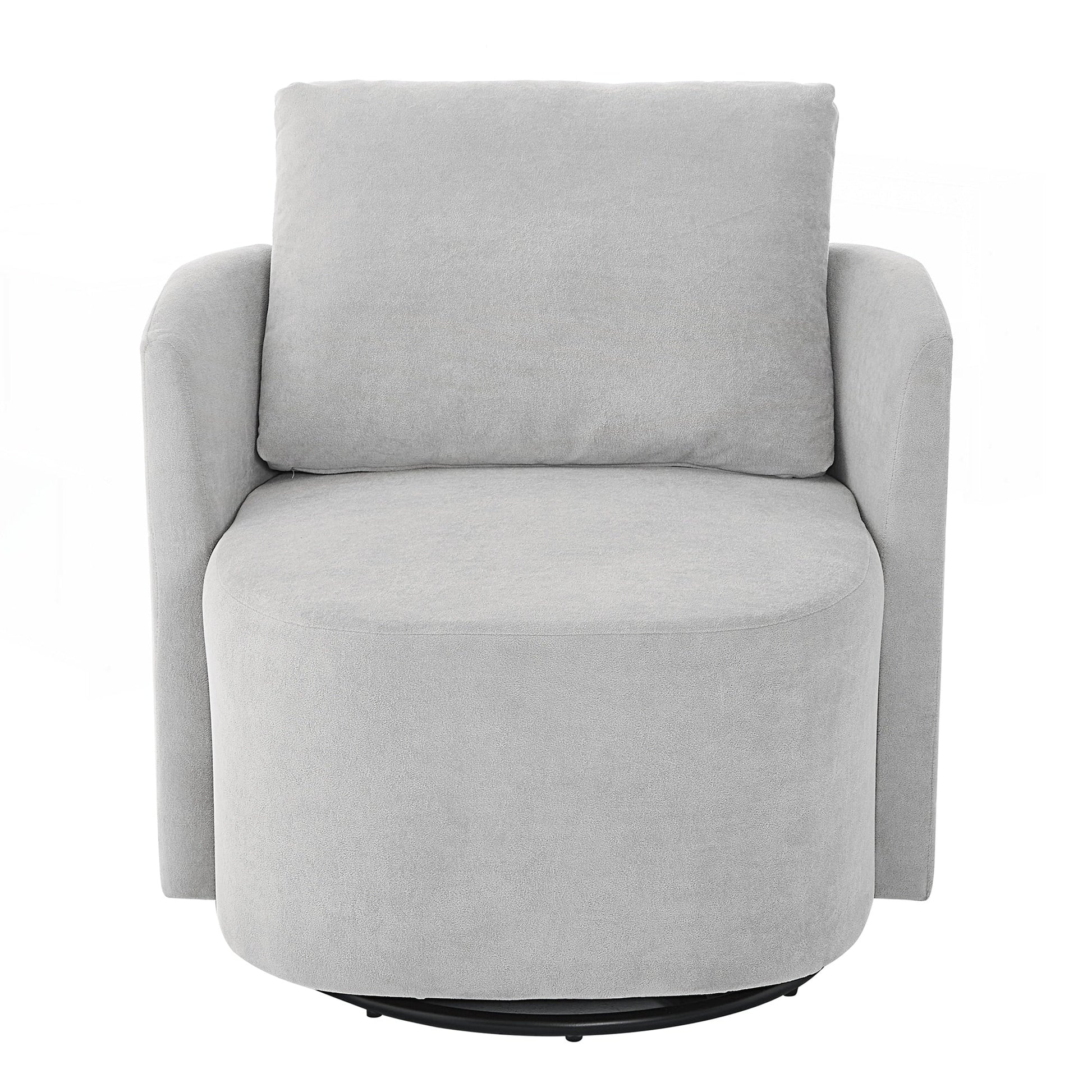 Fauteuil à accoudoirs en forme de tonneau de 76 cm (29,9 pouces)