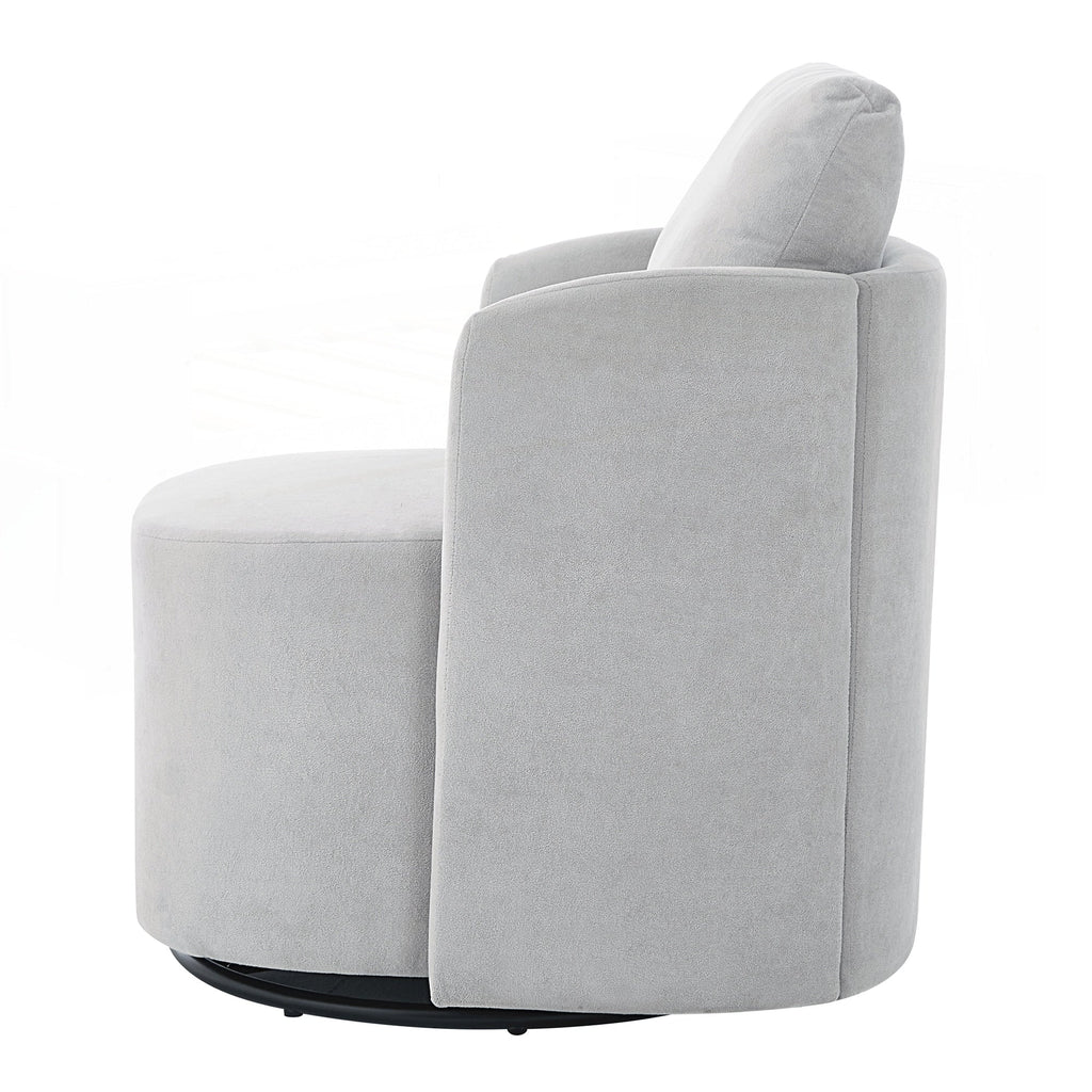 Fauteuil à accoudoirs en forme de tonneau de 76 cm (29,9 pouces)