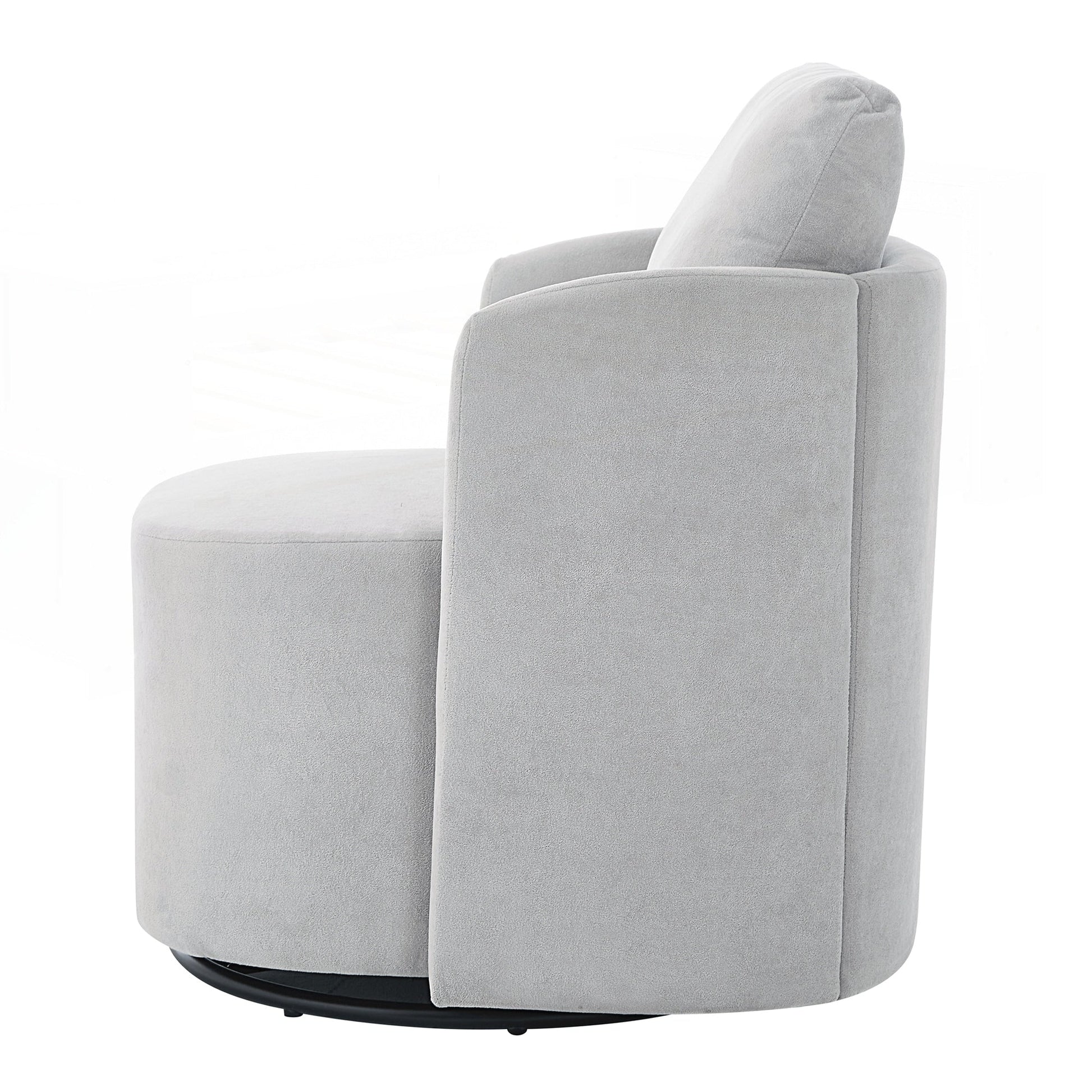 Fauteuil à accoudoirs en forme de tonneau de 76 cm (29,9 pouces)