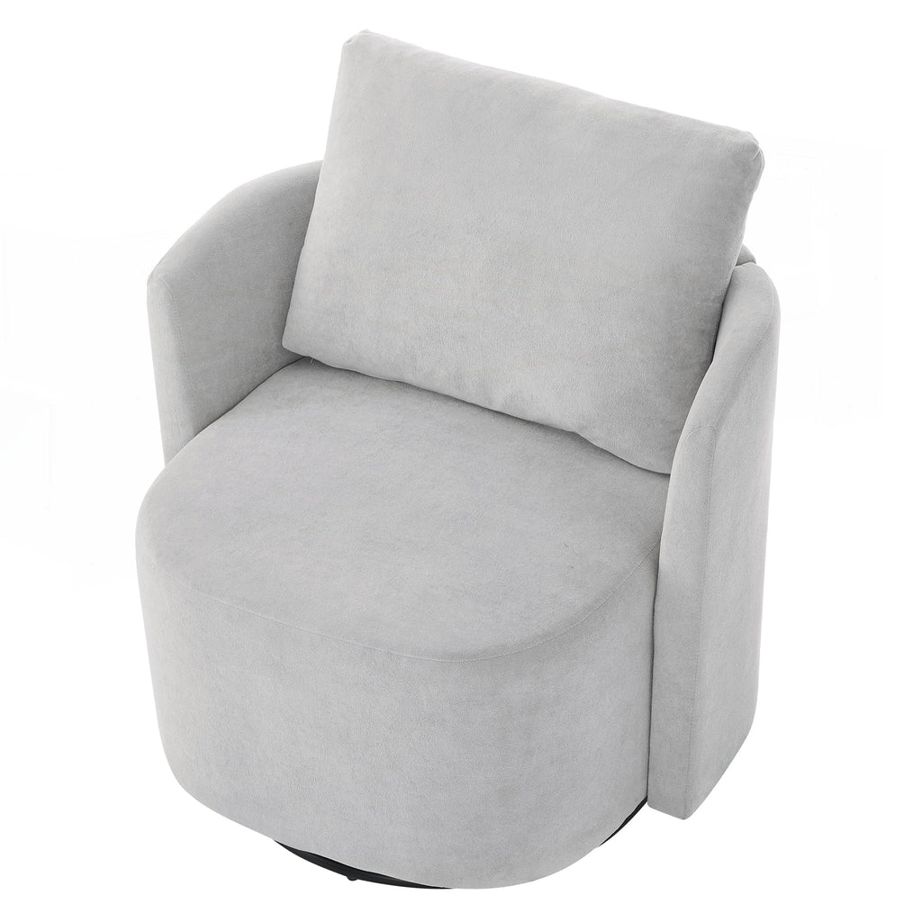 Fauteuil à accoudoirs en forme de tonneau de 76 cm (29,9 pouces)