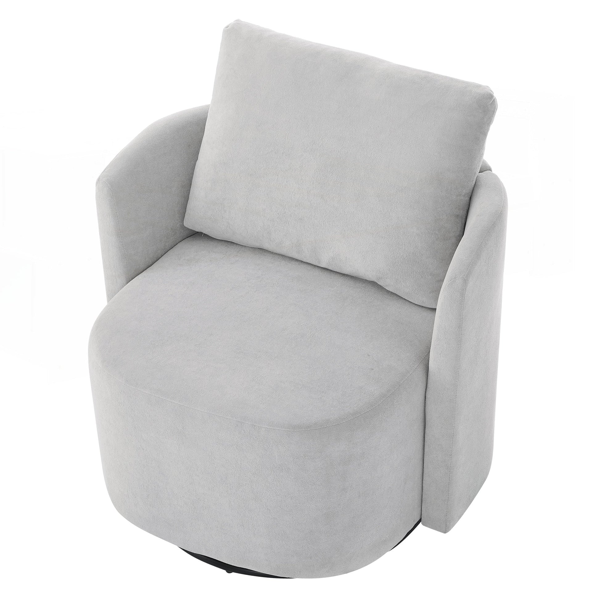 Fauteuil à accoudoirs en forme de tonneau de 76 cm (29,9 pouces)