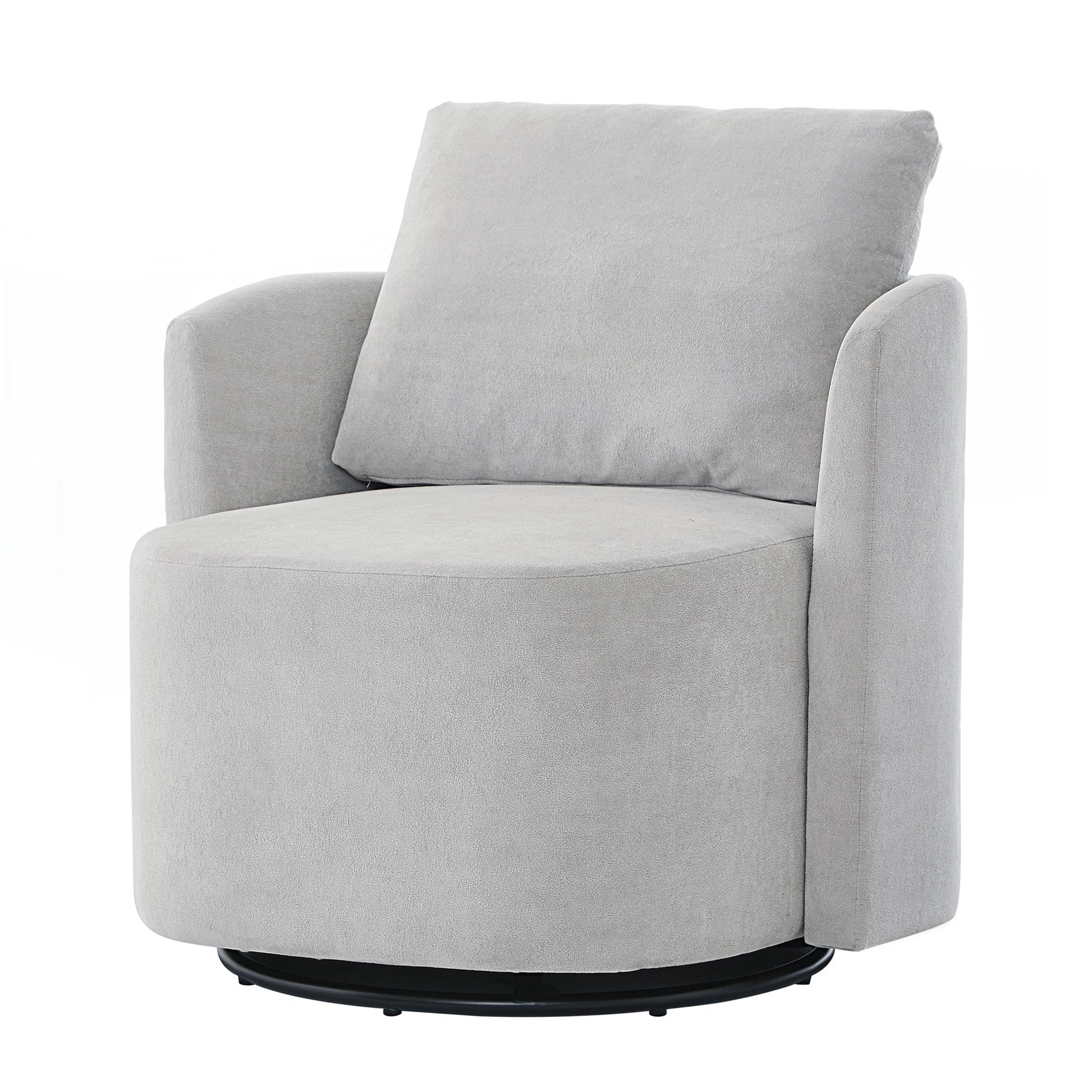 Fauteuil à accoudoirs en forme de tonneau de 76 cm (29,9 pouces)