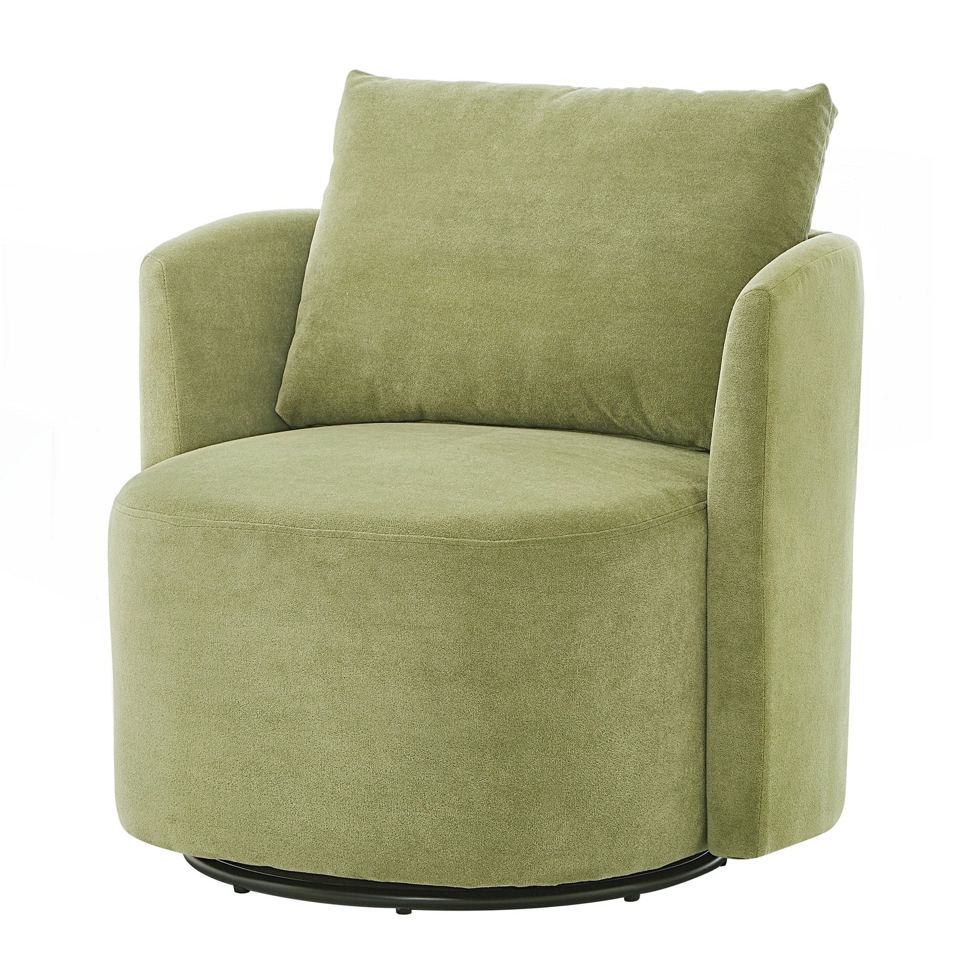 Fauteuil à accoudoirs en forme de tonneau de 76 cm (29,9 pouces)